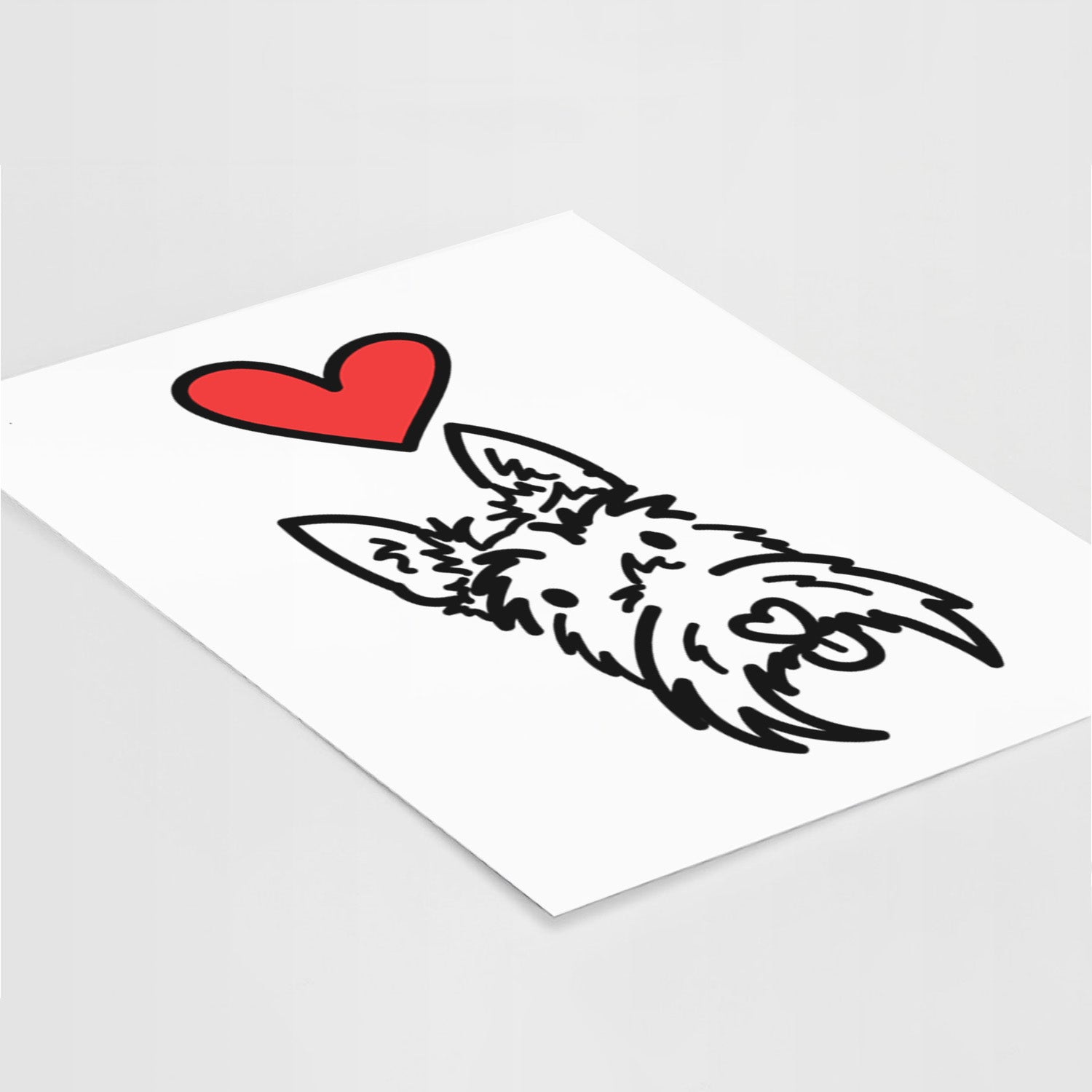 Love Always Scottish Terrier - Thistle Art Print