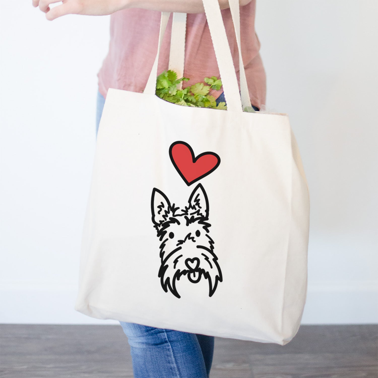 Love Always Scottish Terrier - Thistle - Tote Bag