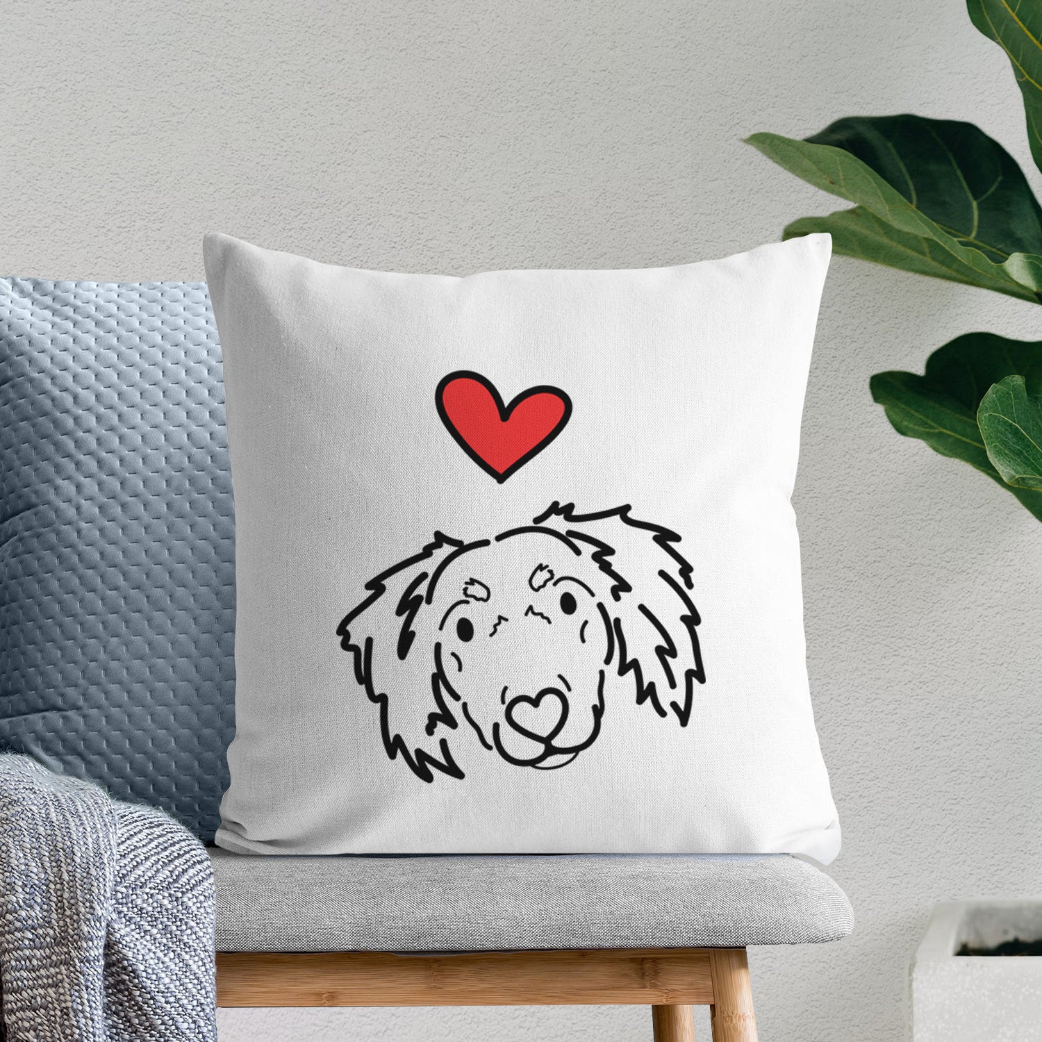 Love Always Dachshund Mix - Tilly - Throw Pillow Cover