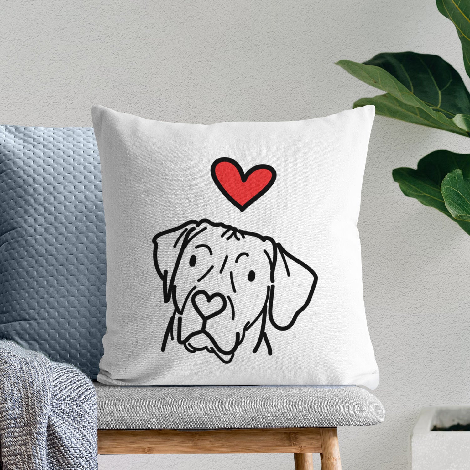 Love Always Rhodesian Ridgeback - Tito - Throw Pillow Cover