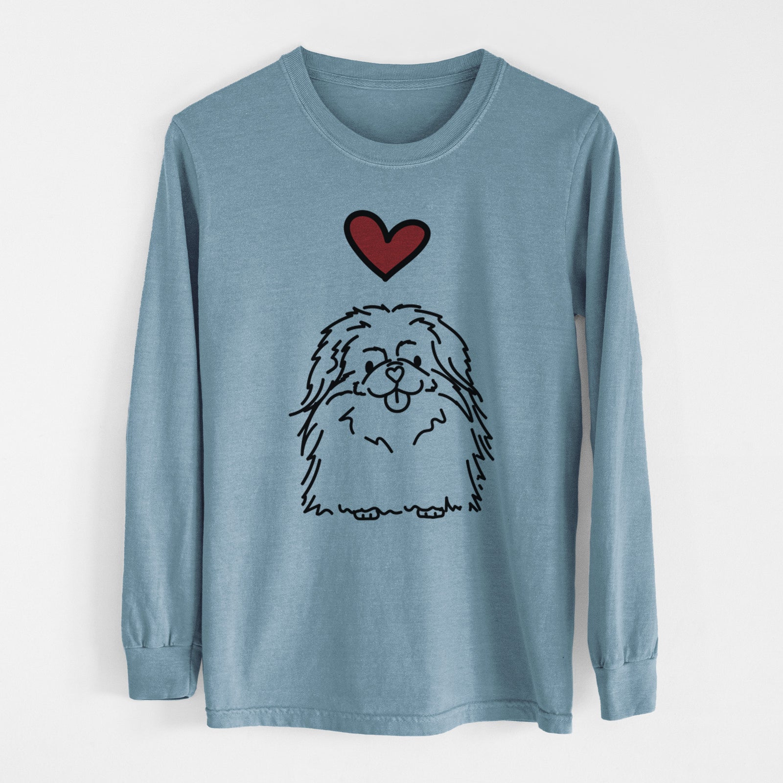Love Always Pekingese - Viv - Heavyweight 100% Cotton Long Sleeve