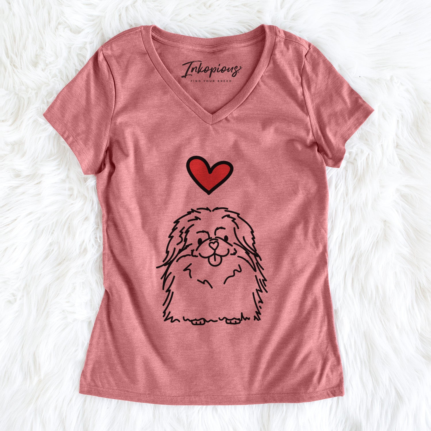 Love Always Pekingese - Viv - Women's Perfect V-neck Shirt