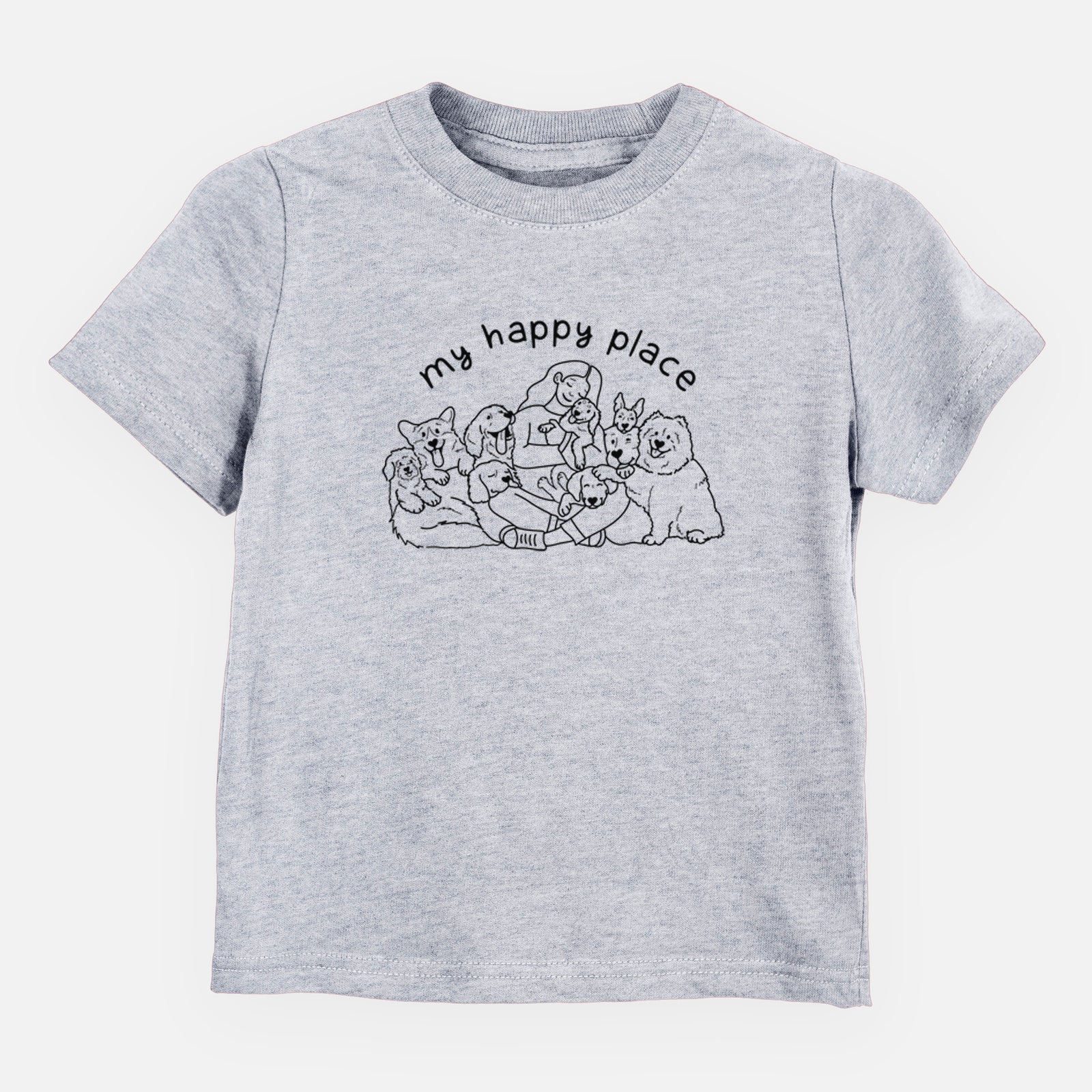 My Happy Place - Dogs - Kids/Youth/Toddler Shirt
