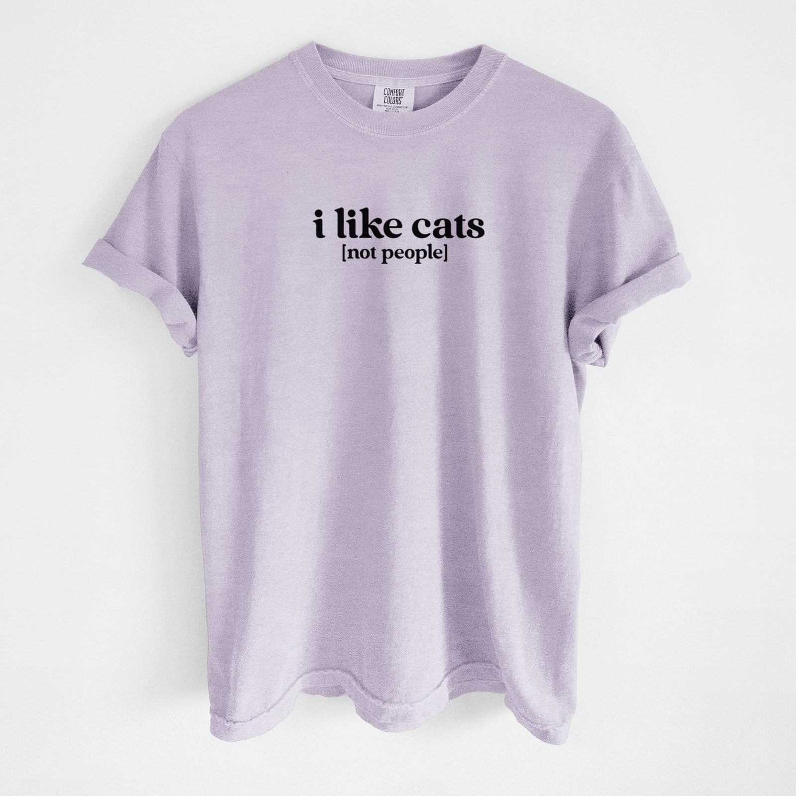 I like cats - not people - Unisex Comfort Colors Garment-Dyed Heavyweight T-shirt in Orchid