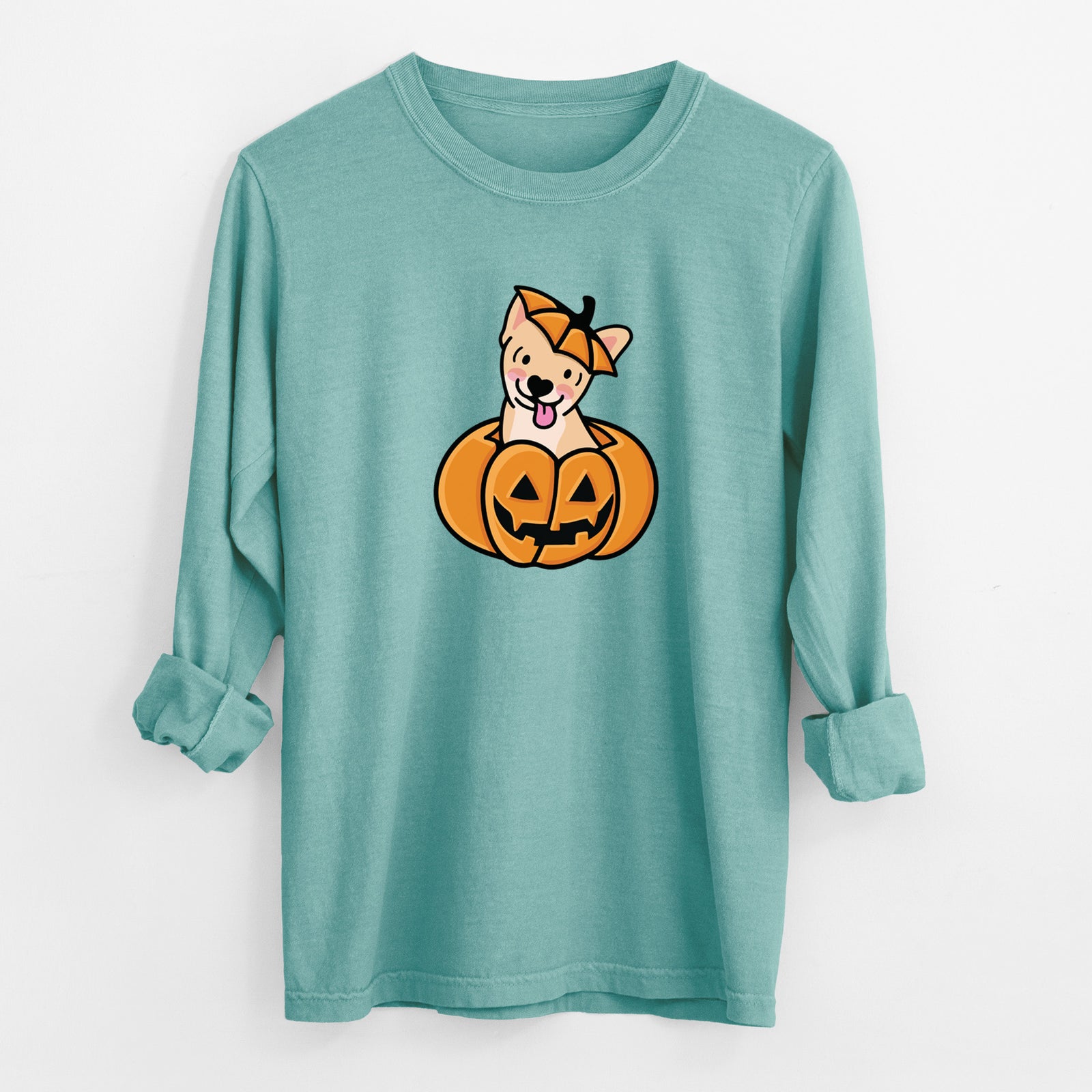 Pumpkin Pup - Chihuahua - Heavyweight 100% Cotton Long Sleeve