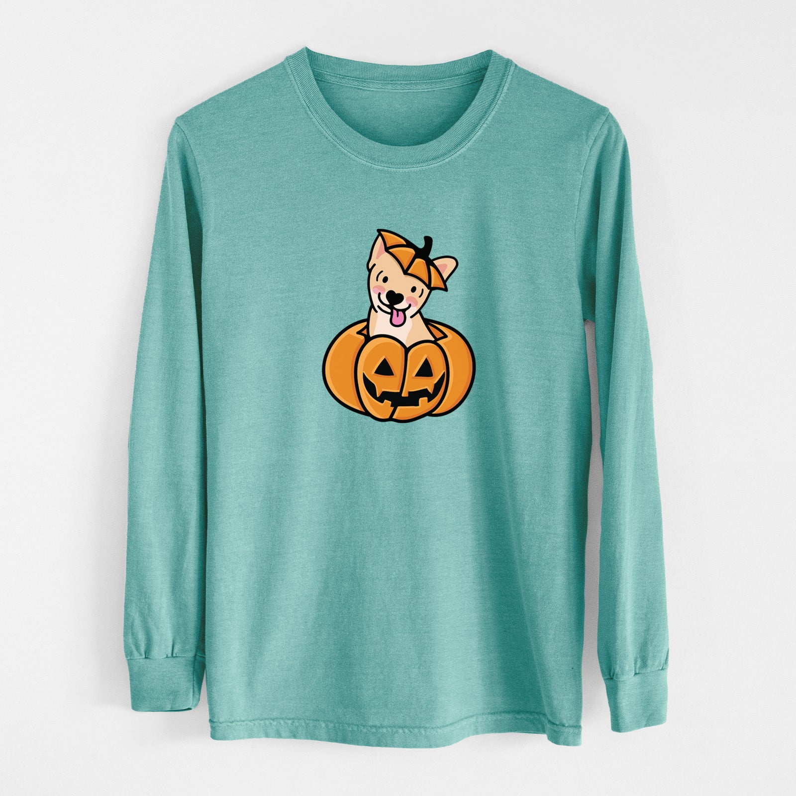 Pumpkin Pup - Chihuahua - Heavyweight 100% Cotton Long Sleeve