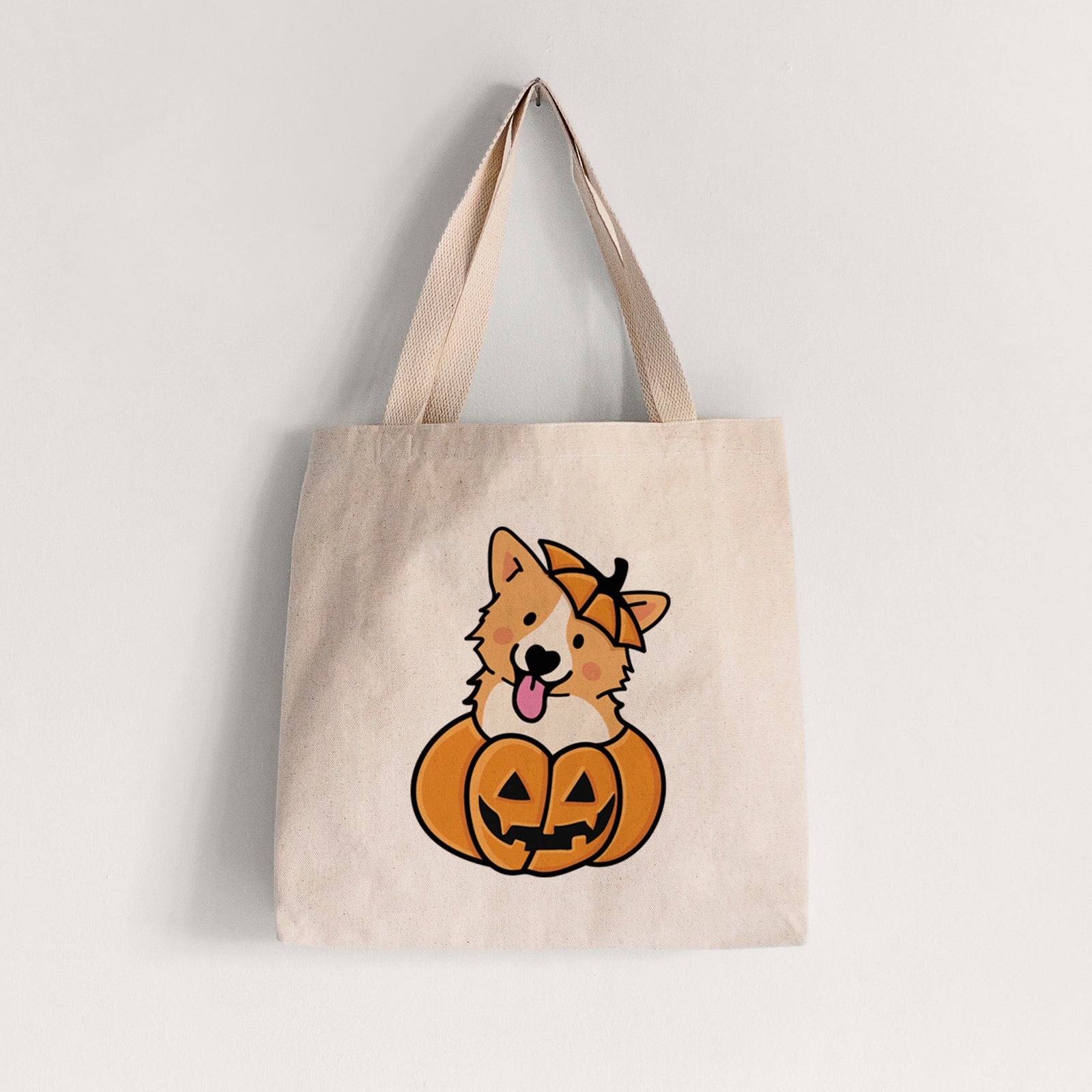 Pumpkin Pup - Corgi - Tote Bag
