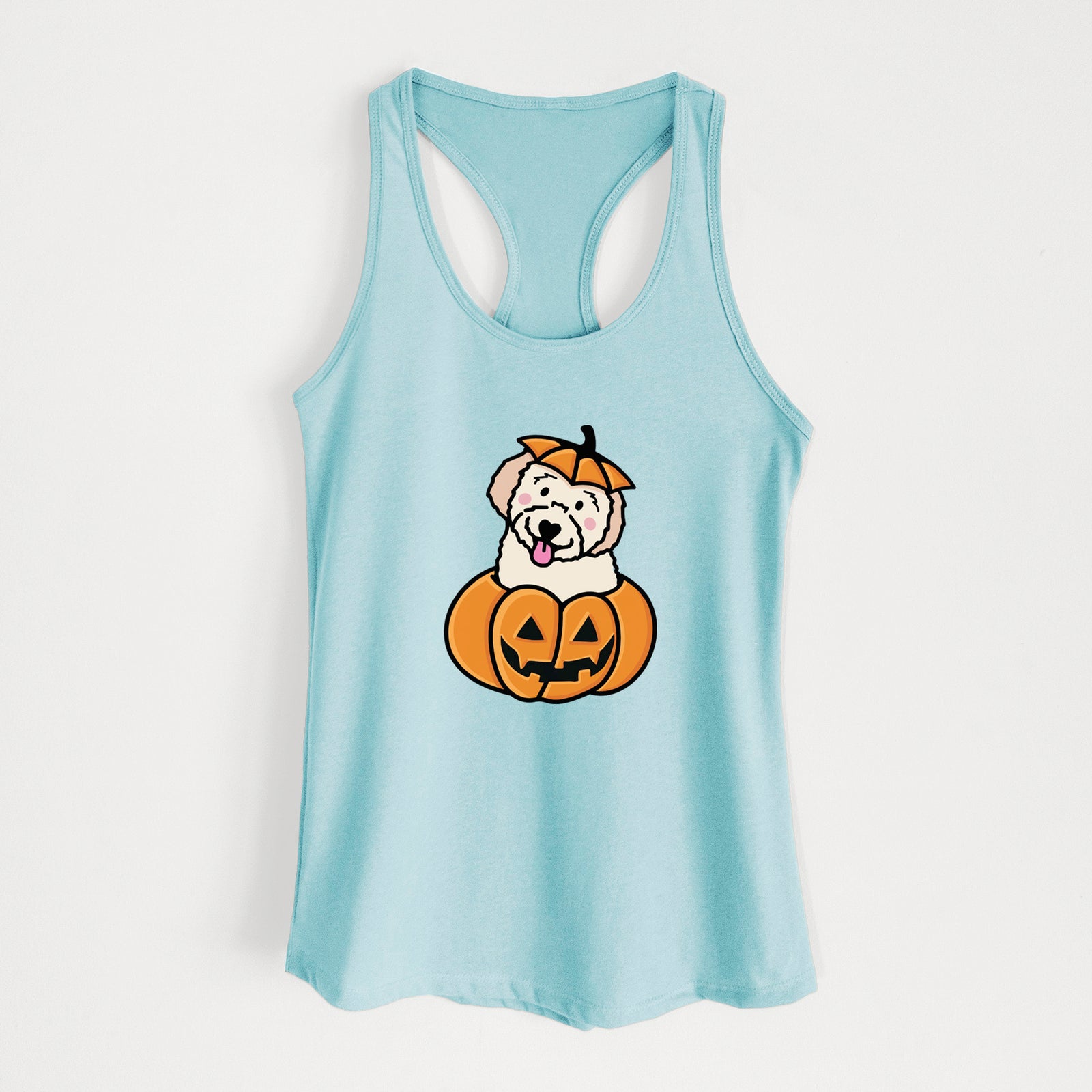 Pumpkin Pup - Doodle - Women's Racerback Tanktop