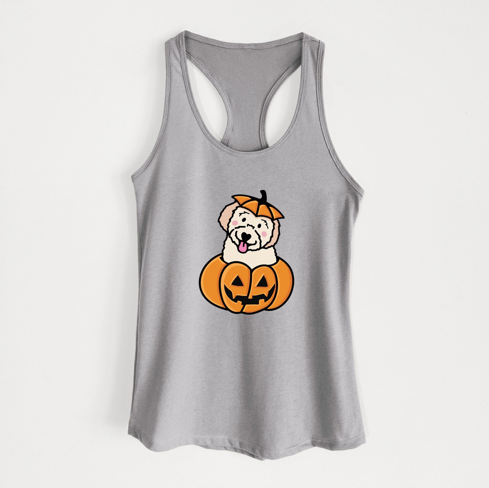 Pumpkin Pup - Doodle - Women's Racerback Tanktop