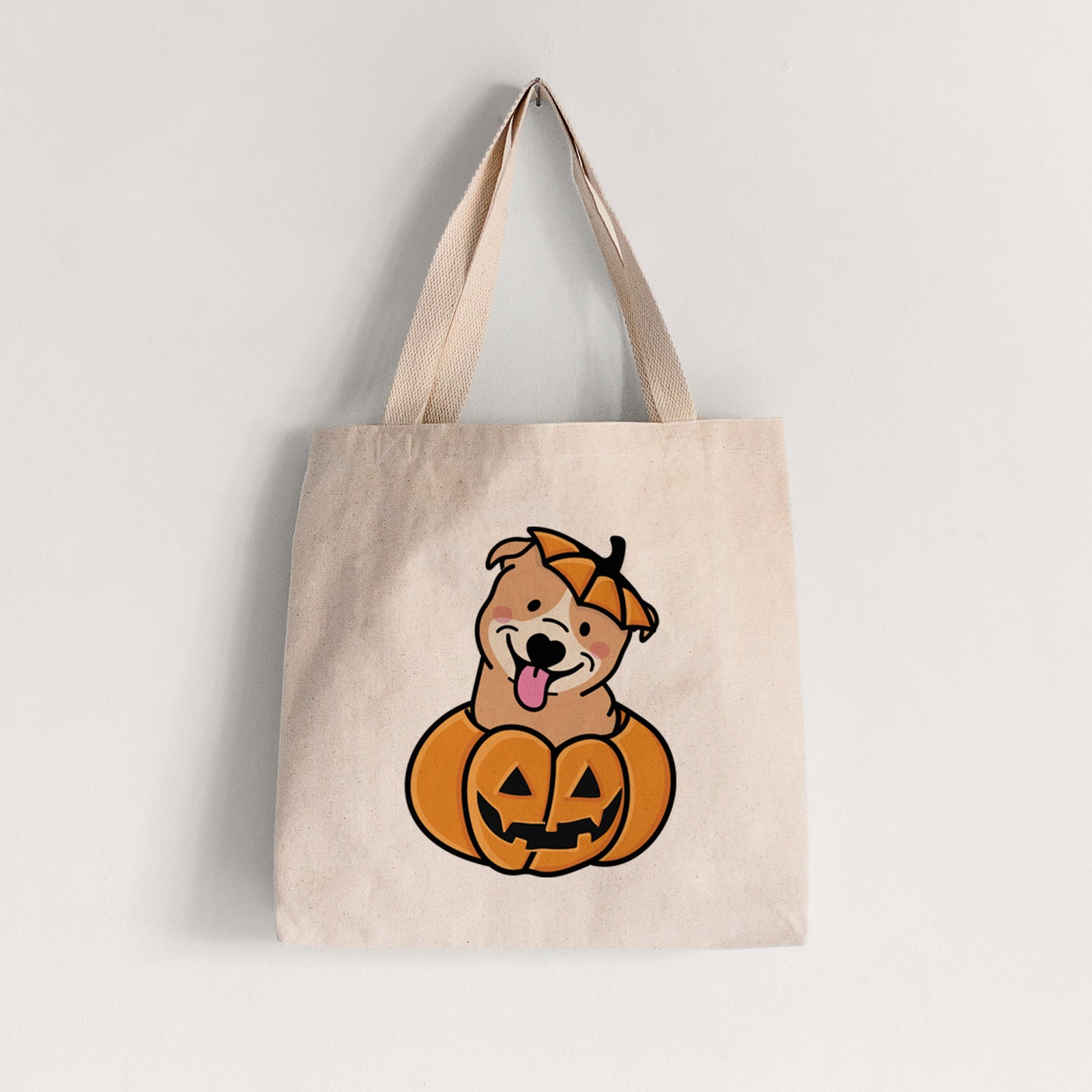 Pumpkin Pup - Pitbull - Tote Bag