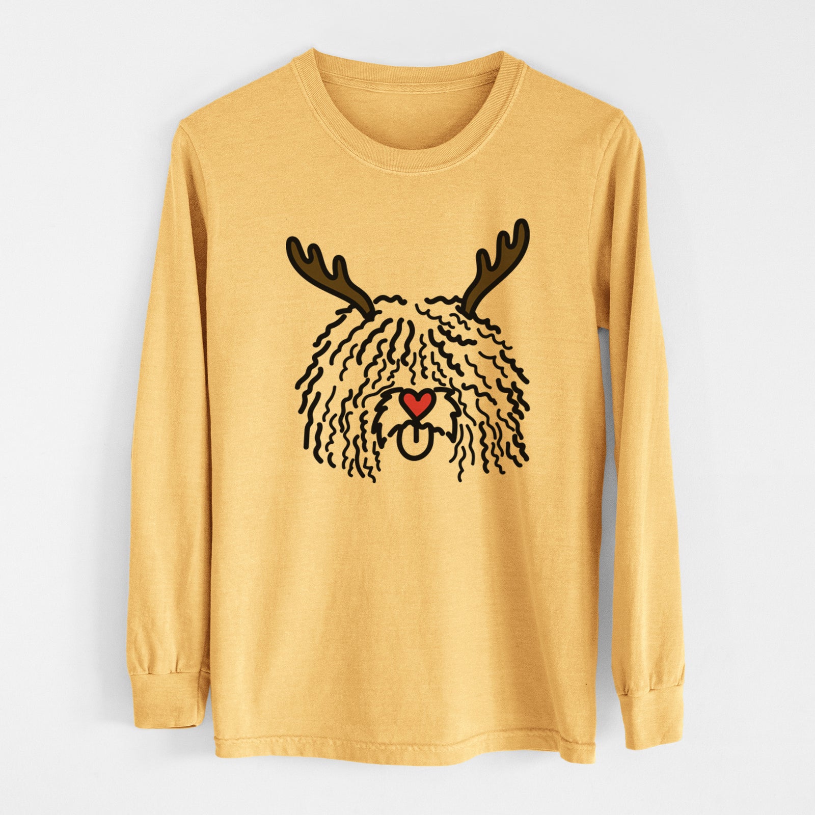 Red Nose Spanish Water Dog - Alba - Heavyweight 100% Cotton Long Sleeve