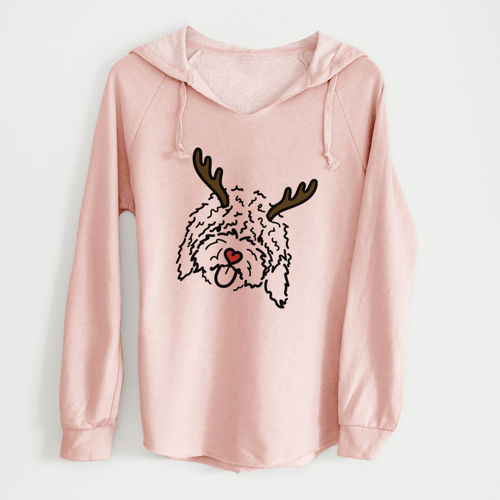 Red Nose Spanish Water Dog - Antonio - Cali Wave Hooded Sweatshirt