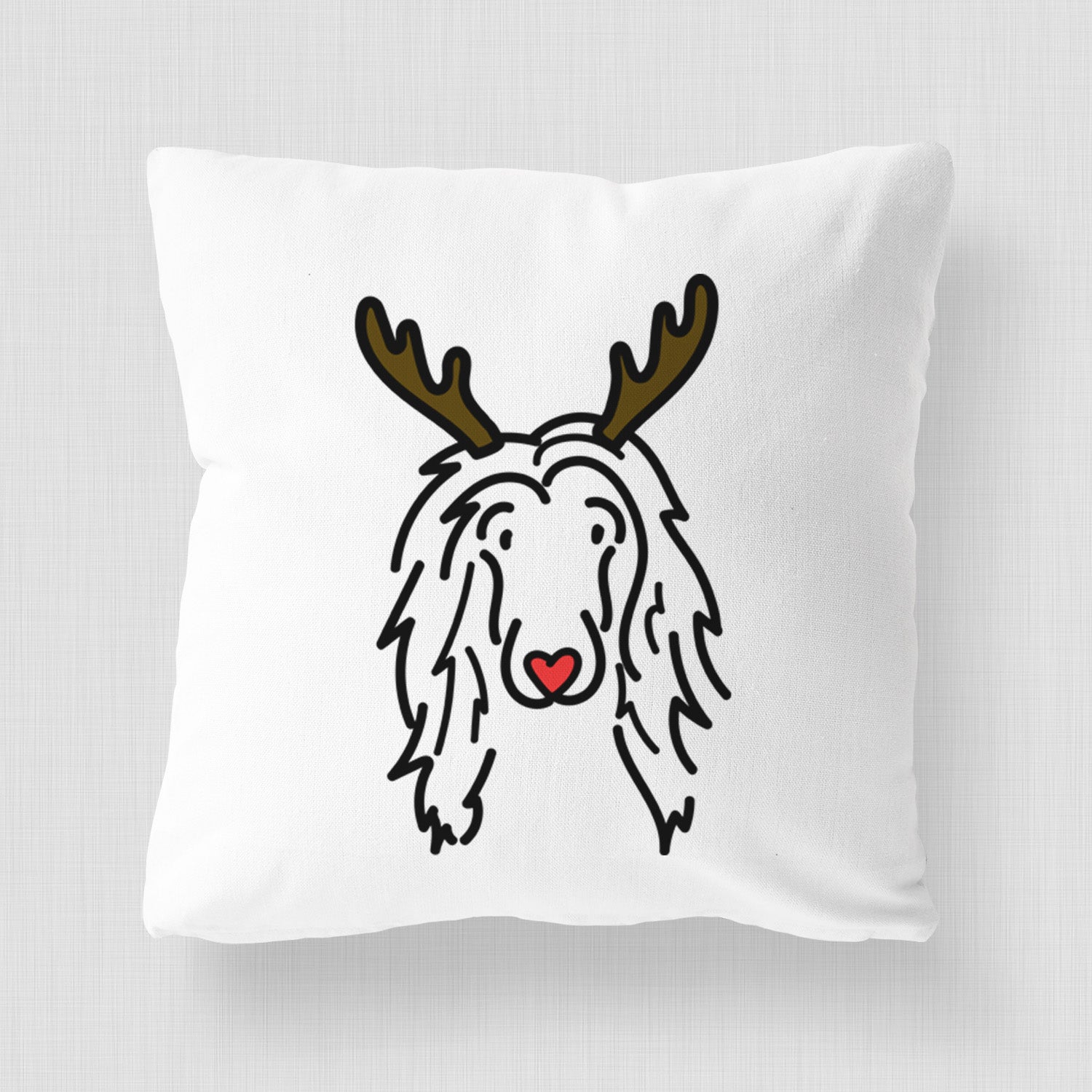 Love Always Afghan Hound - Asher - Throw Pillow Cover