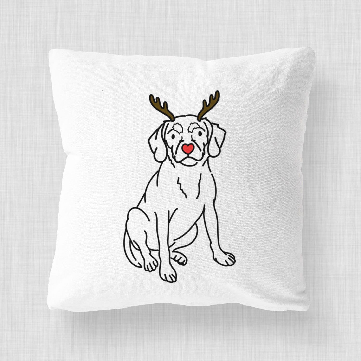 Love Always Puggle - Babs - Throw Pillow Cover