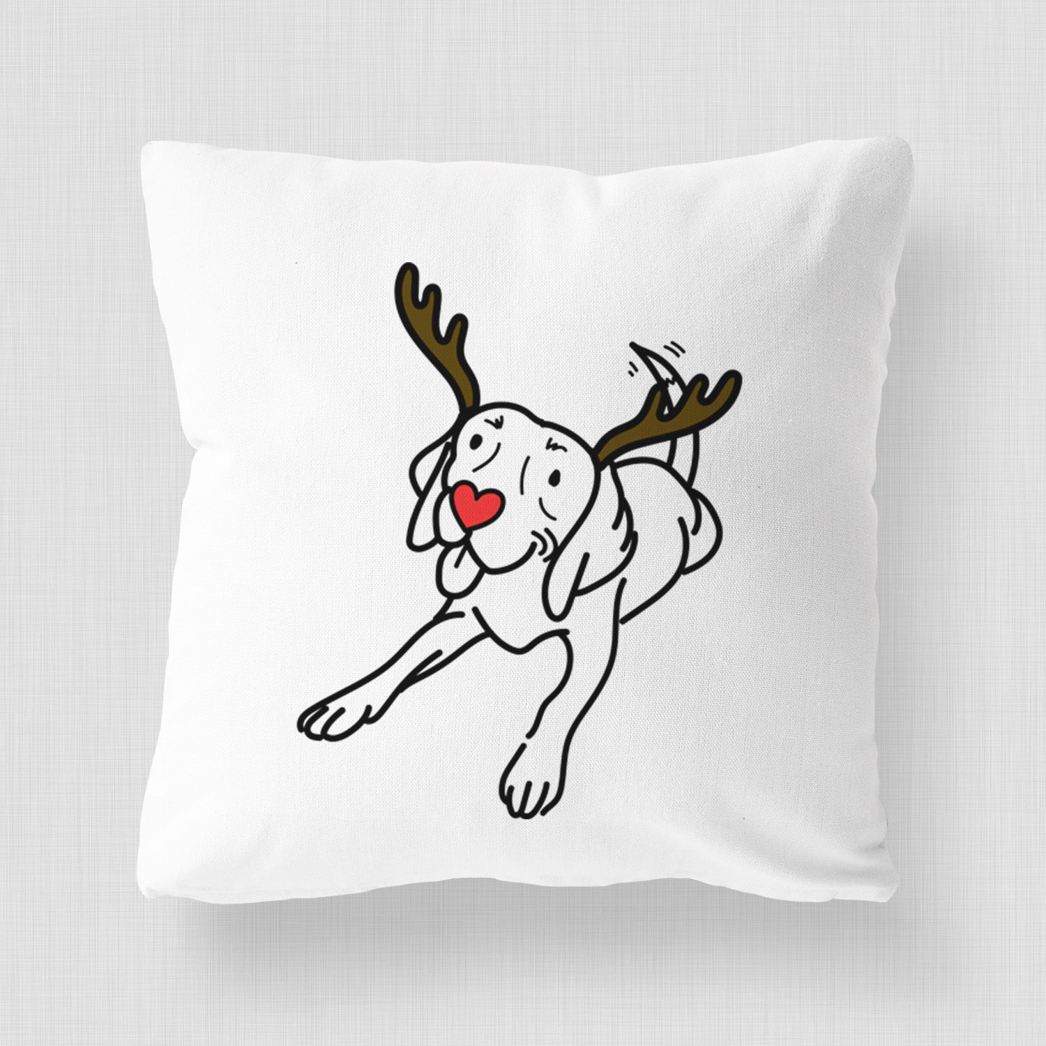 Love Always Beagle - Bagel - Throw Pillow Cover