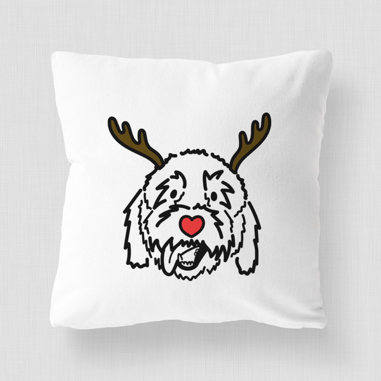 Love Always Goldendoodle - Barry - Throw Pillow Cover