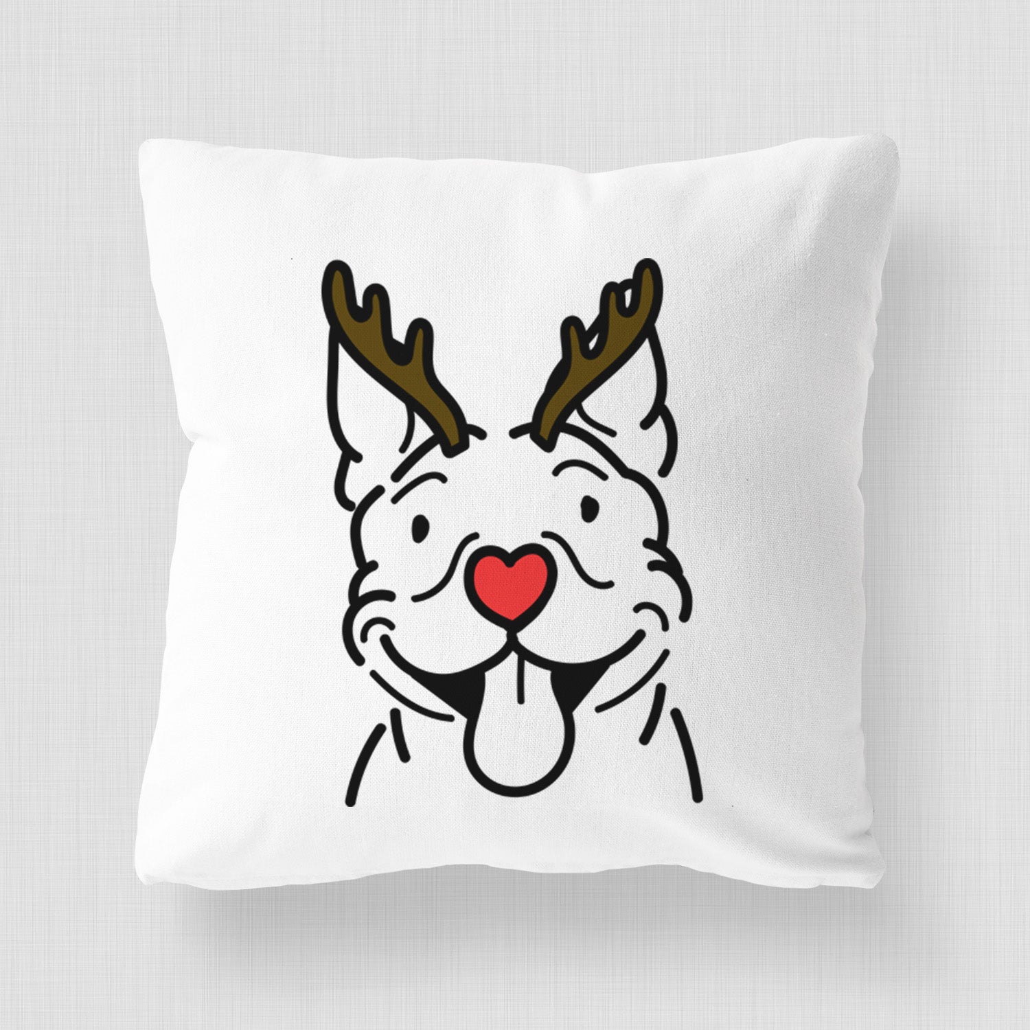 Love Always Pitbull - Basil - Throw Pillow Cover