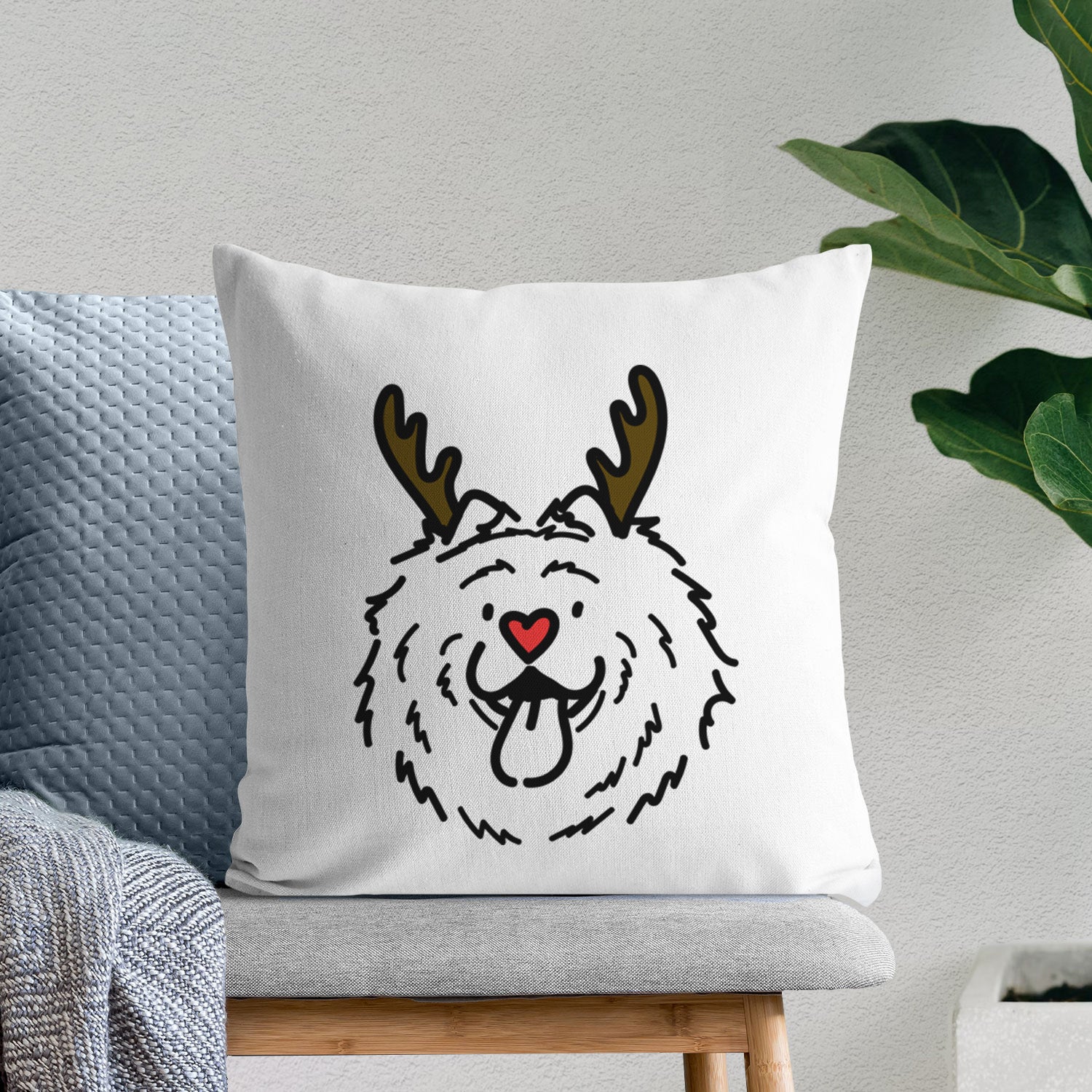 Love Always Chow Chow - Bear - Throw Pillow Cover