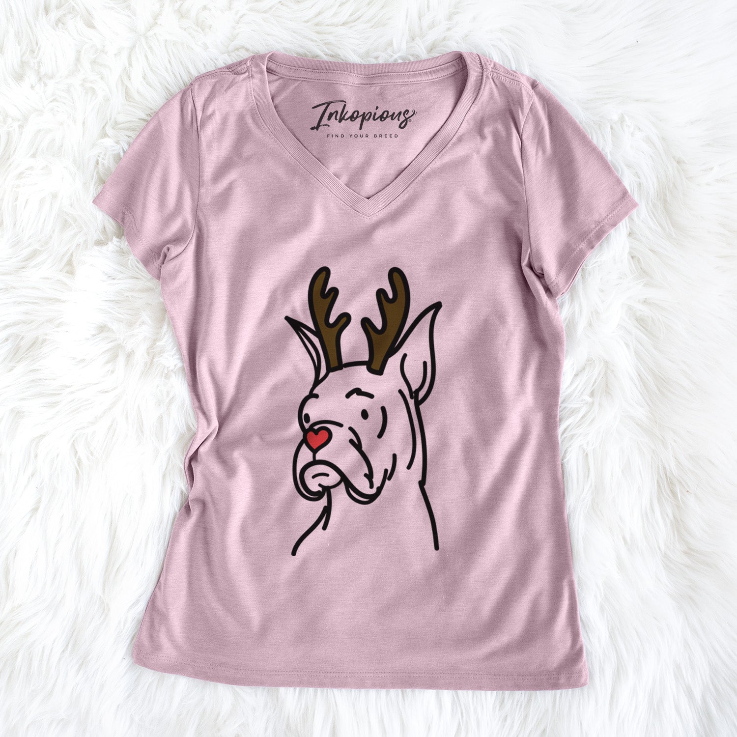 Red Nose Rescue Boxer - Billy - Women's Perfect V-neck Shirt