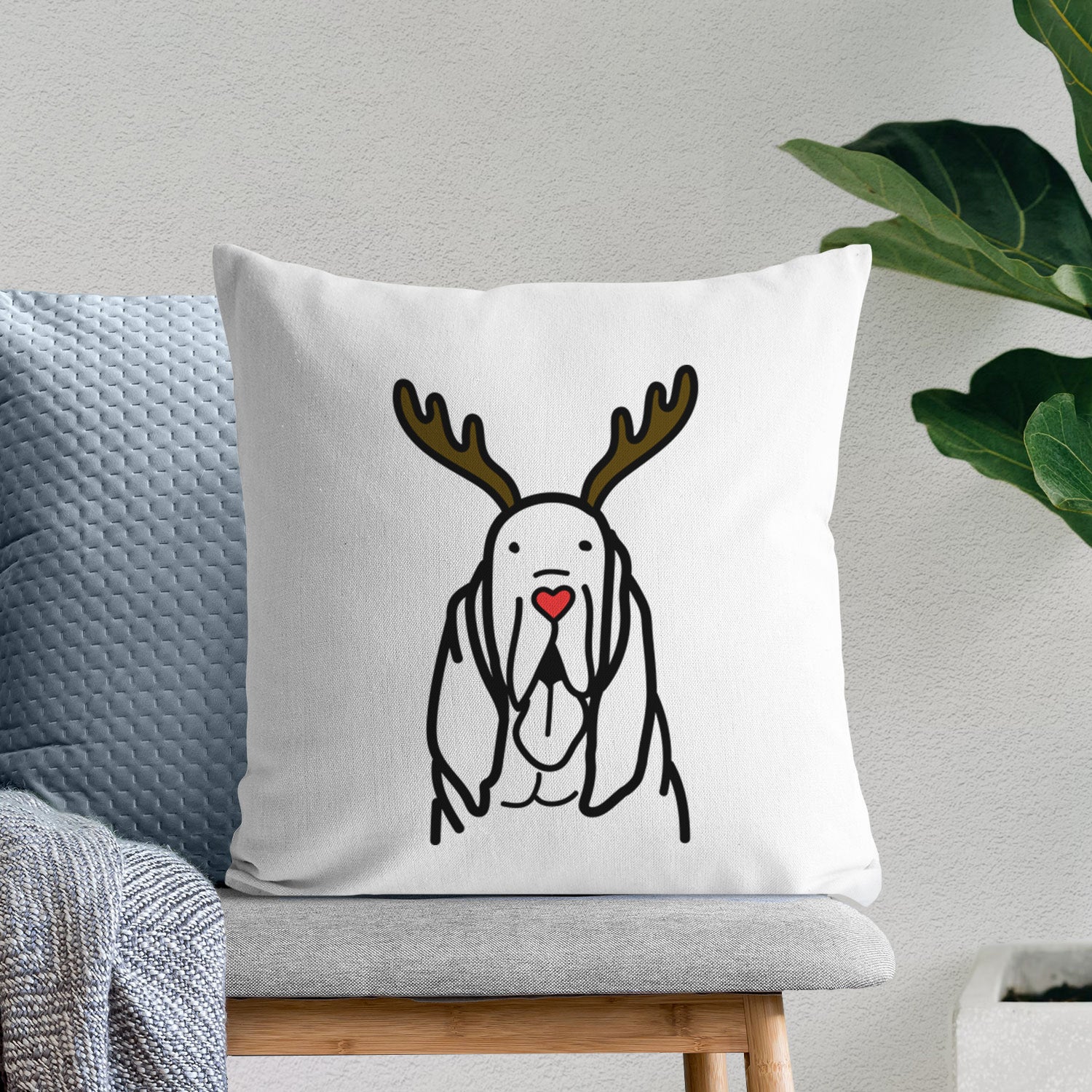 Love Always Bloodhound - Throw Pillow Cover