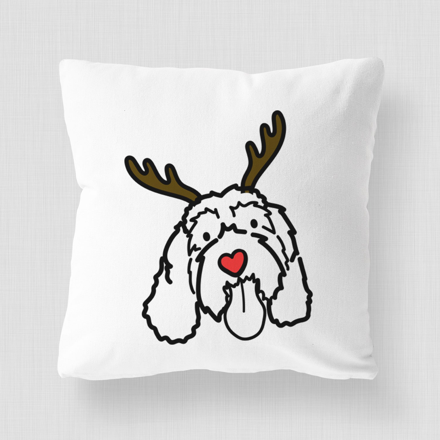 Love Always Portguese Water Dog - Bo - Throw Pillow Cover