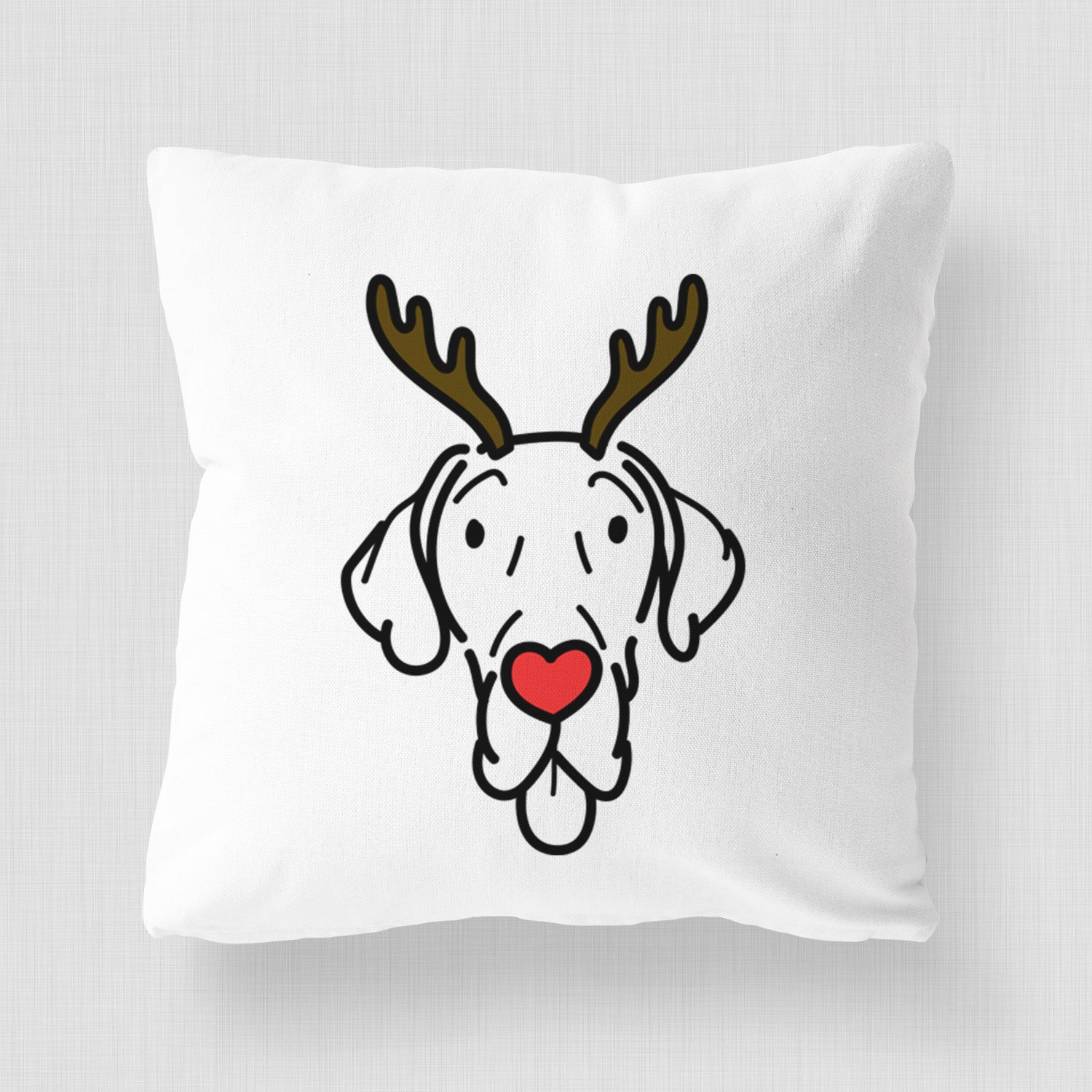 Love Always Great Dane - Bruce - Throw Pillow Cover