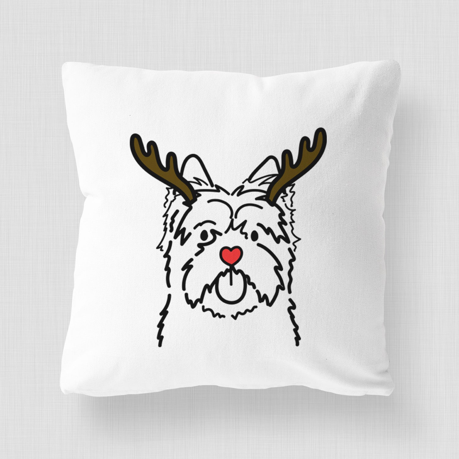 Love Always Cairn Terrier - Throw Pillow Cover
