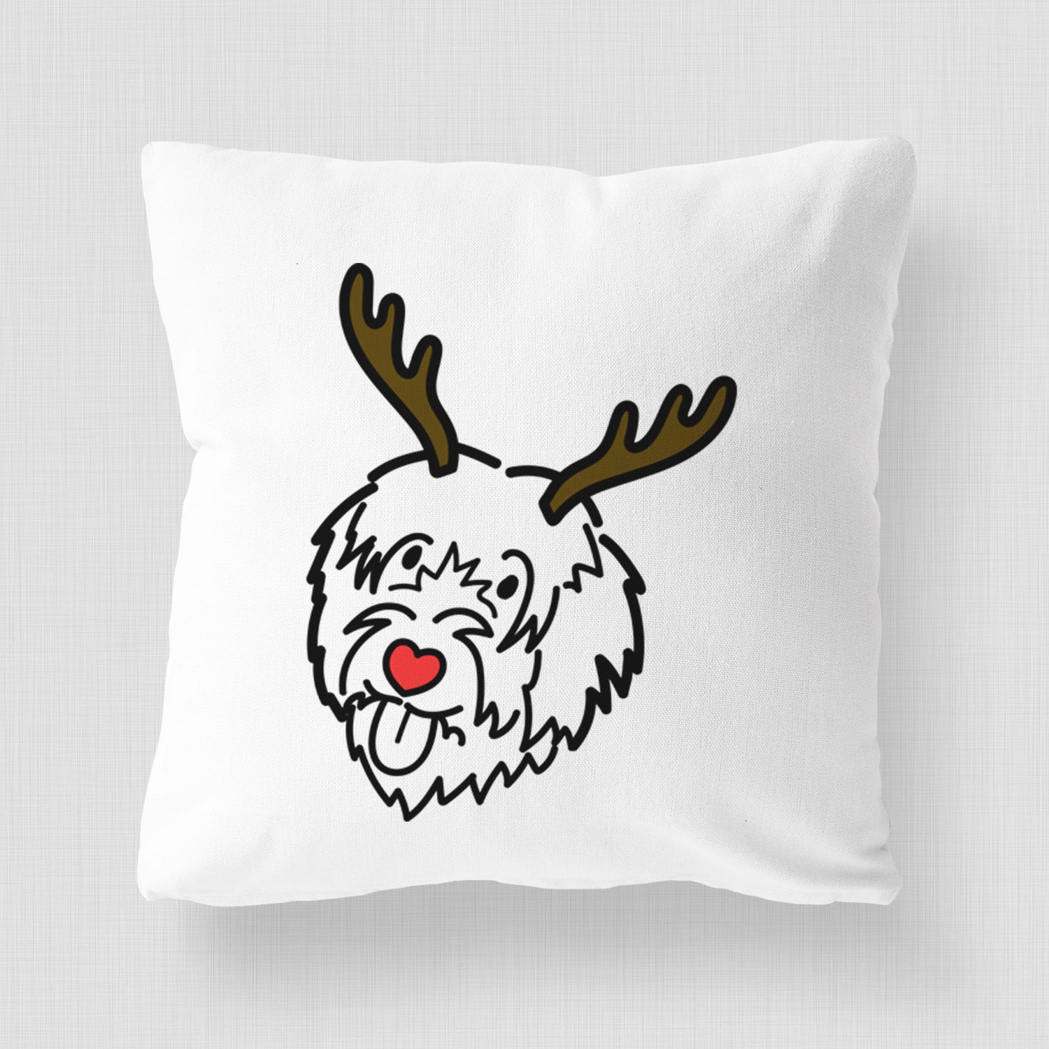 Love Always Catalan Sheepdog - Throw Pillow Cover