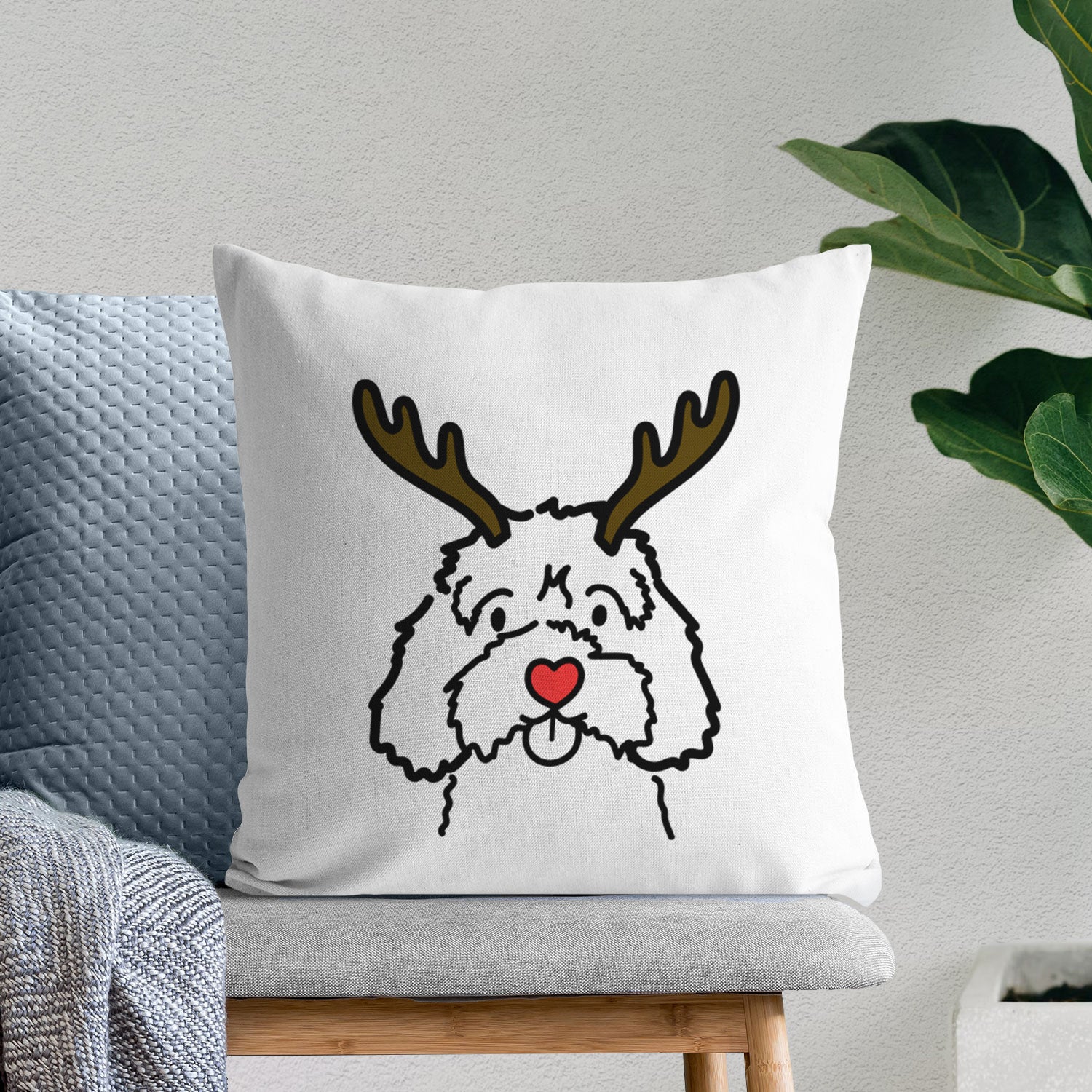 Love Always Cavapoo - Throw Pillow Cover