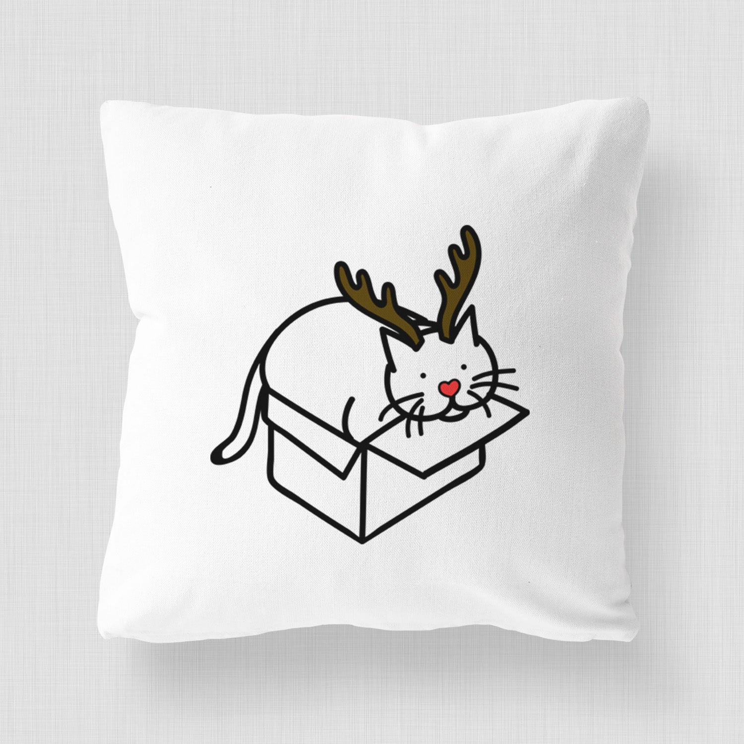 Love Always Cat in a Box - Charlie - Throw Pillow Cover