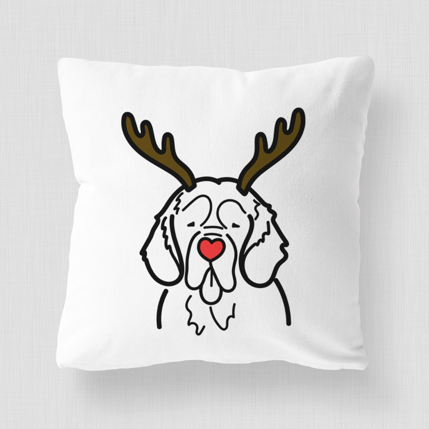 Love Always Clumber Spaniel - Throw Pillow Cover