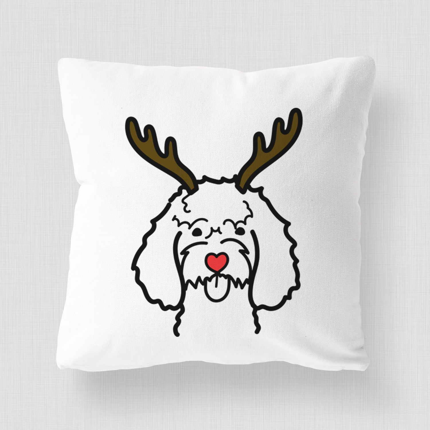 Love Always Cockapoo - Throw Pillow Cover