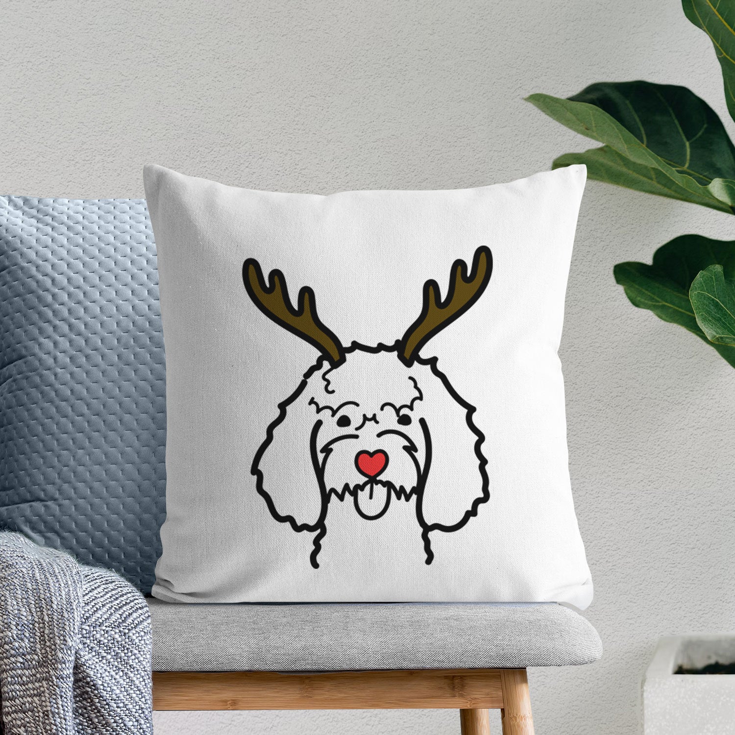 Love Always Cockapoo - Throw Pillow Cover