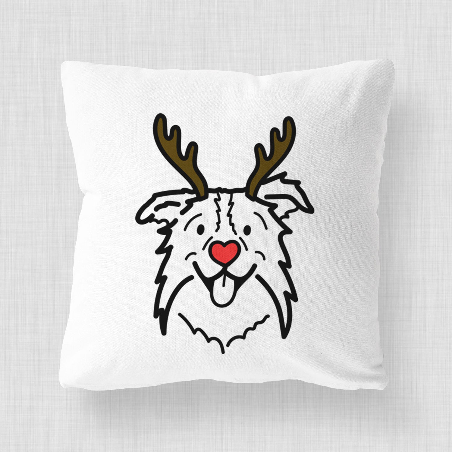 Love Always Border Collie - Cricket - Throw Pillow Cover