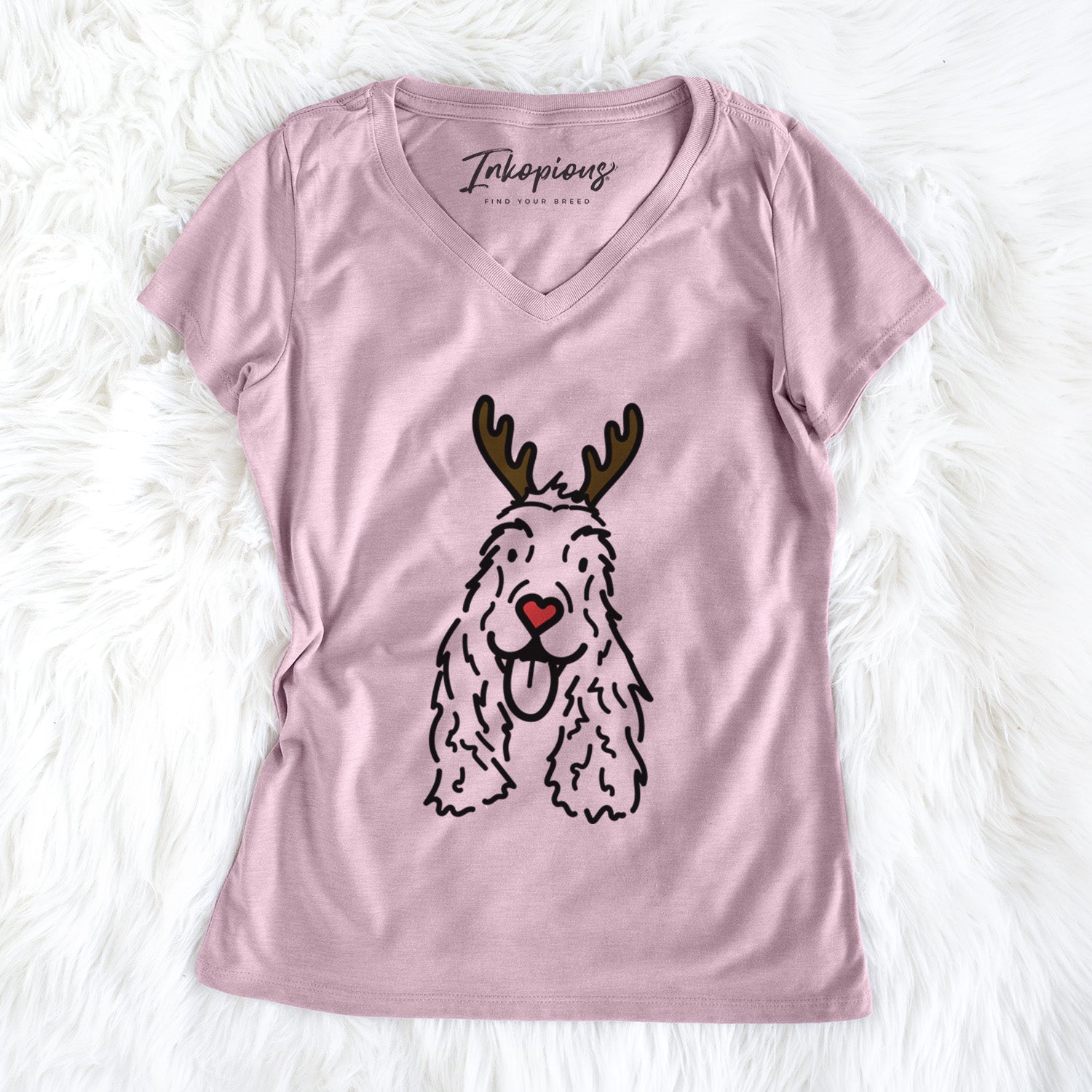 Red Nose English Cocker Spaniel - Dolly - Women's Perfect V-neck Shirt