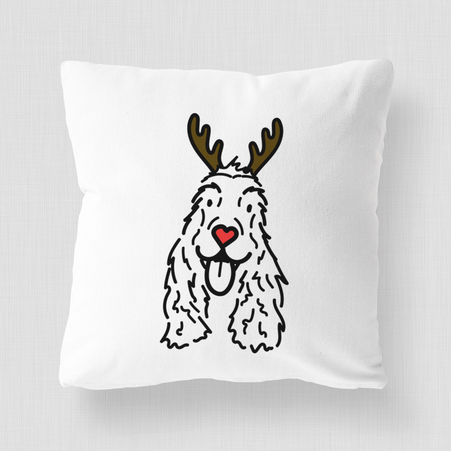 Love Always English Cocker Spaniel - Dolly - Throw Pillow Cover