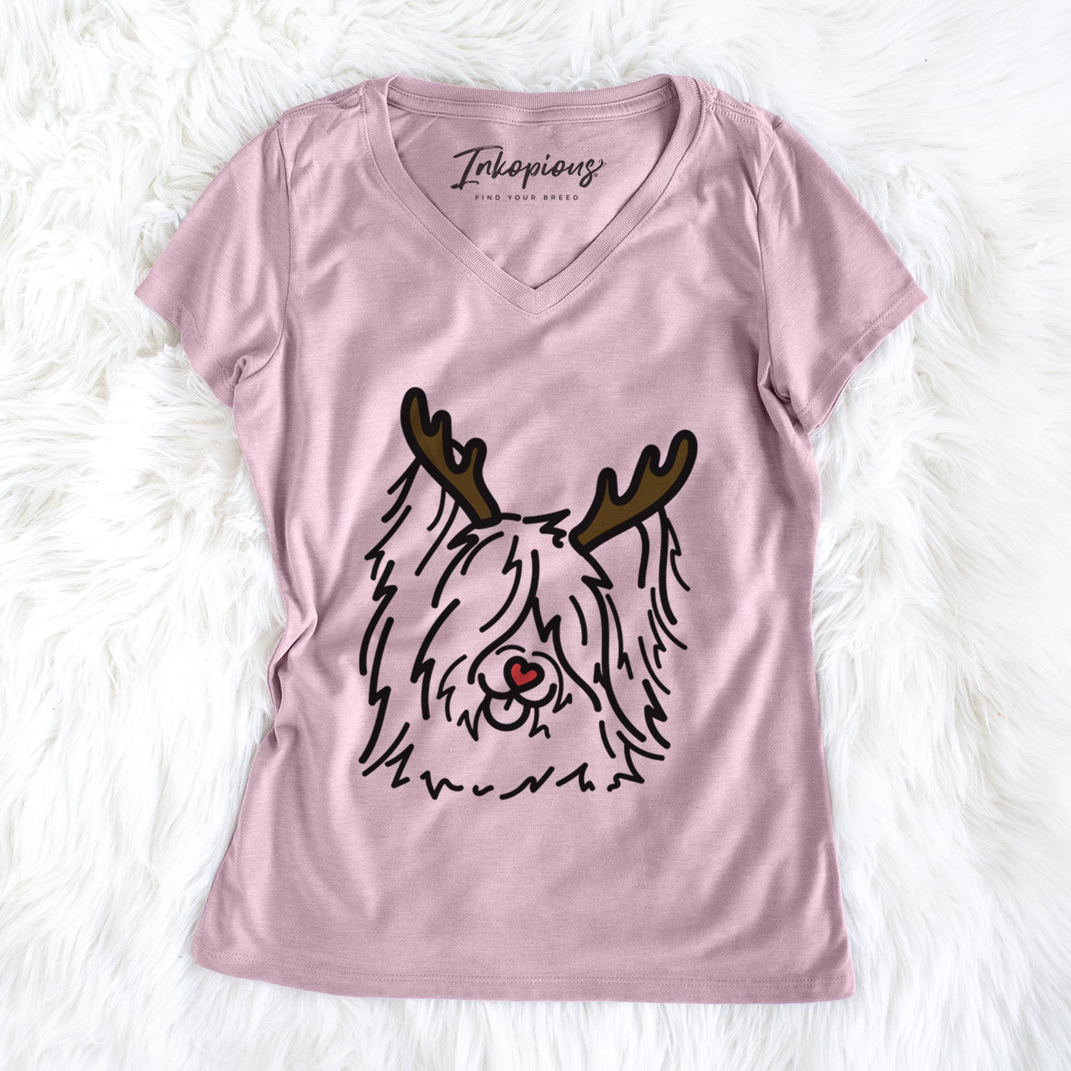 Red Nose Skye Terrier - Dougal - Women's Perfect V-neck Shirt