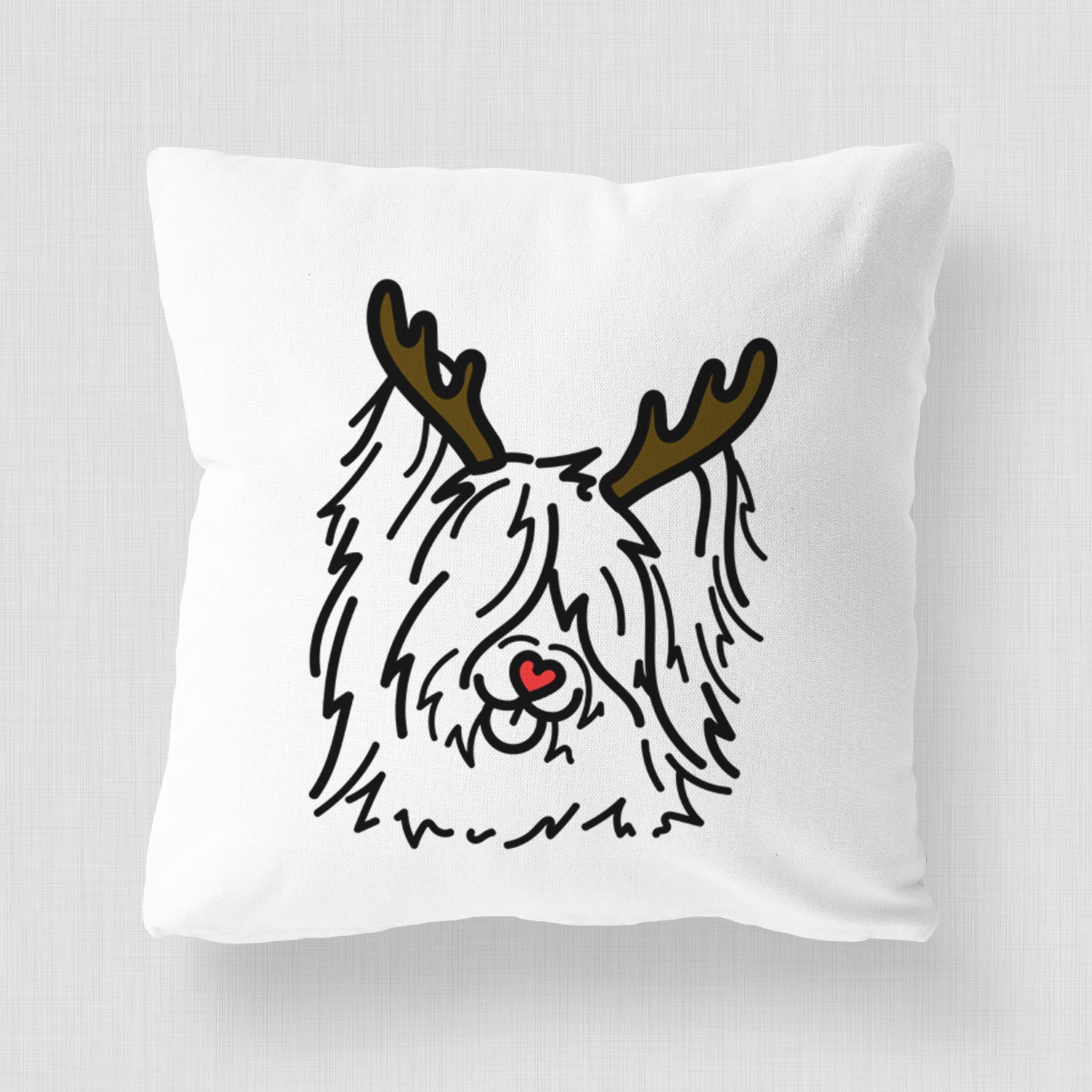 Love Always Skye Terrier - Dougal - Throw Pillow Cover