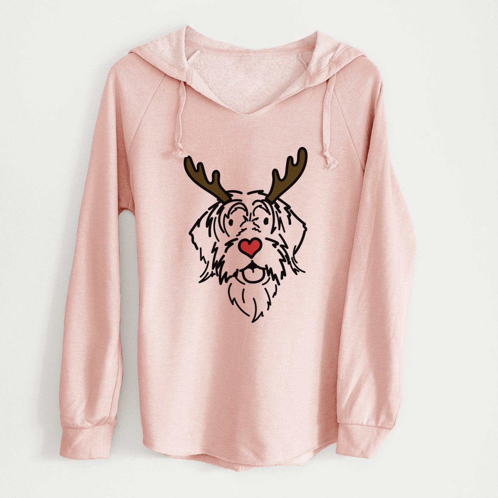 Red Nose Wirehaird Pointing Griffon - Gary - Cali Wave Hooded Sweatshirt