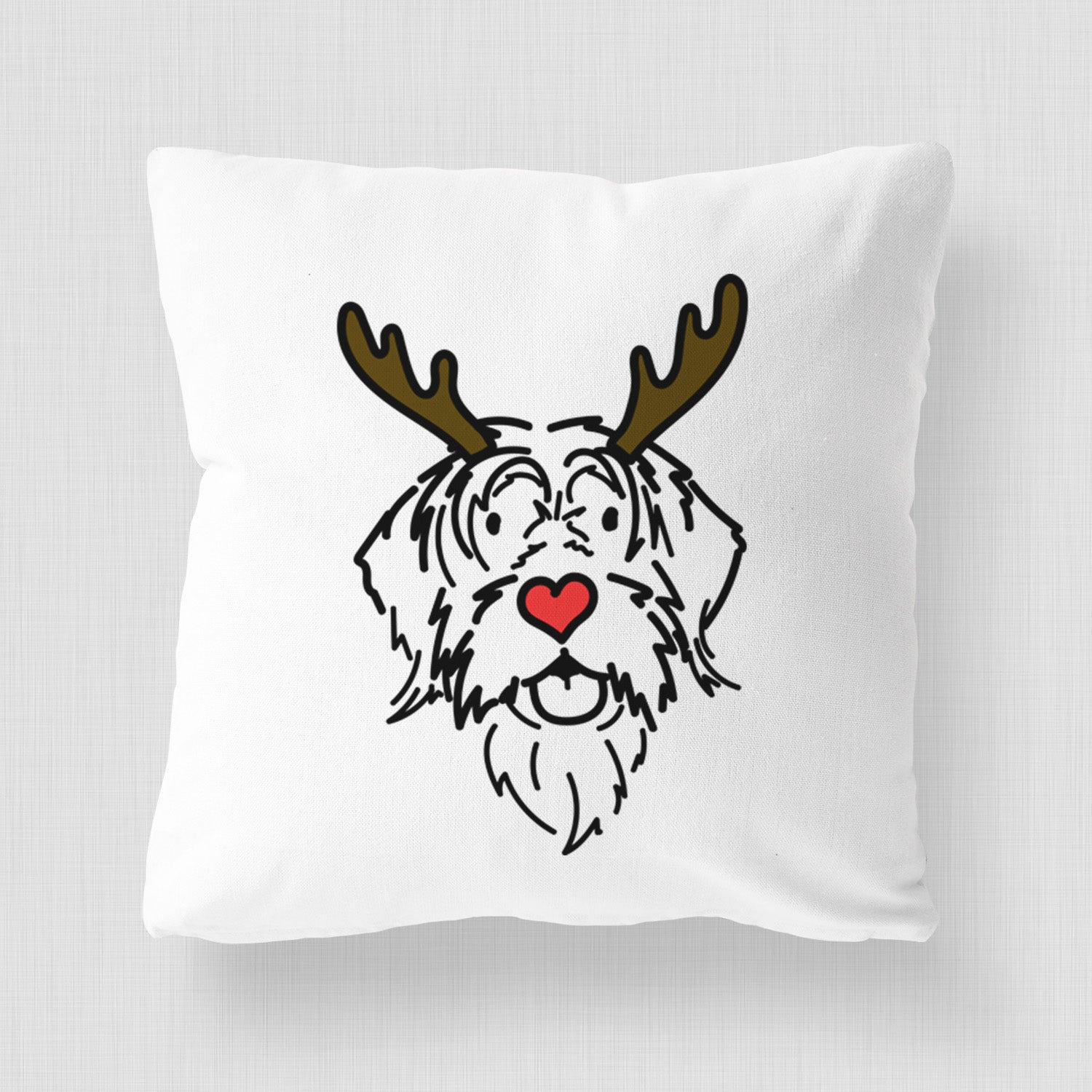 Love Always Wirehaird Pointing Griffon - Gary - Throw Pillow Cover