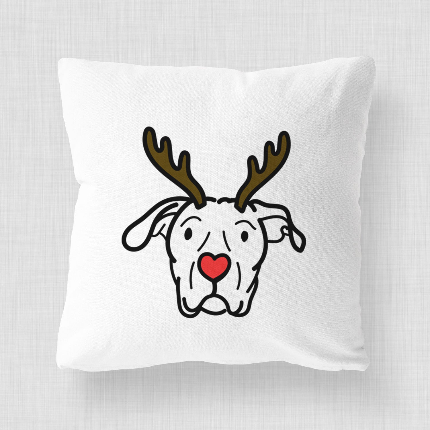 Love Always Dogo Argentino - Genevieve - Throw Pillow Cover