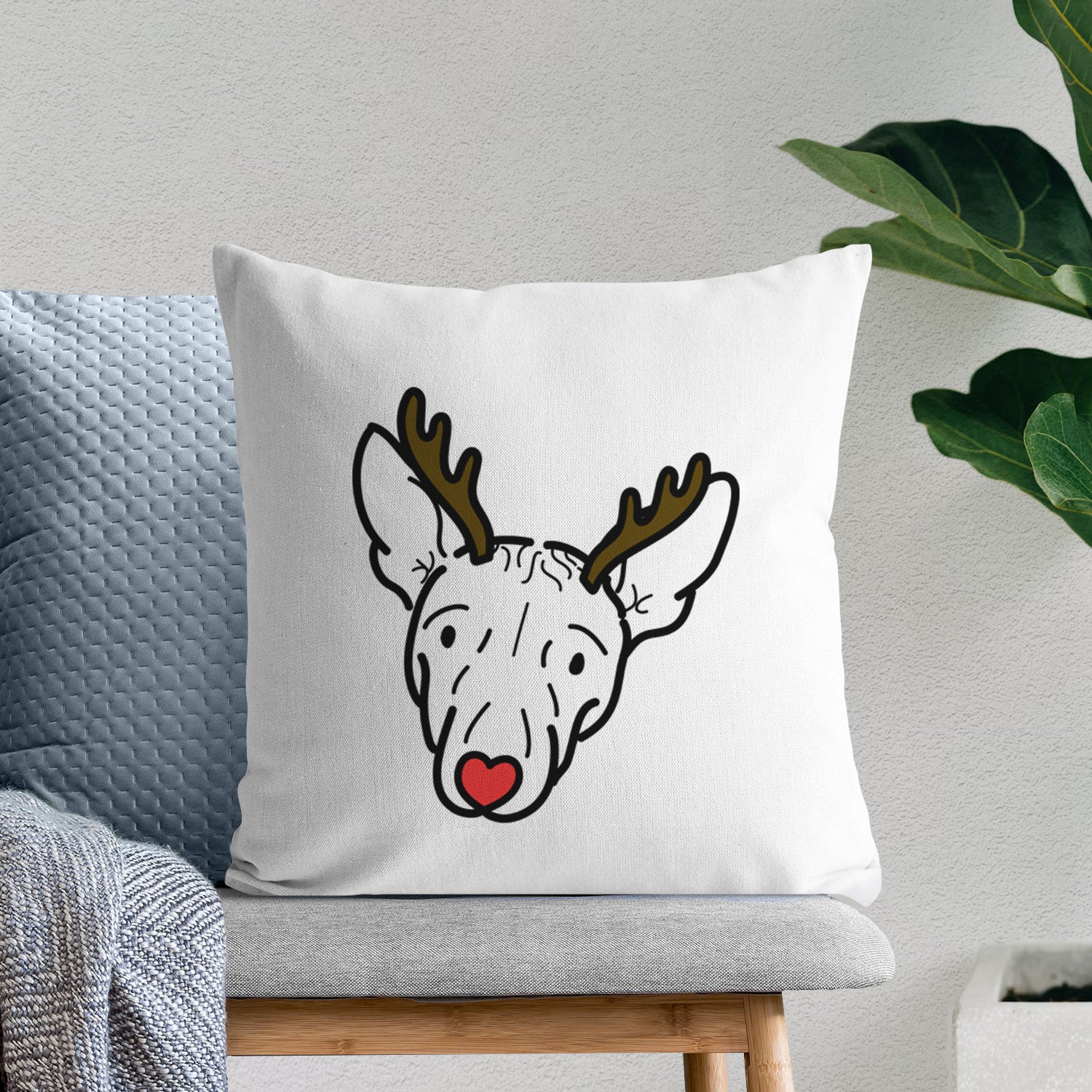 Love Always American Hairless Terrier - Georgia - Throw Pillow Cover