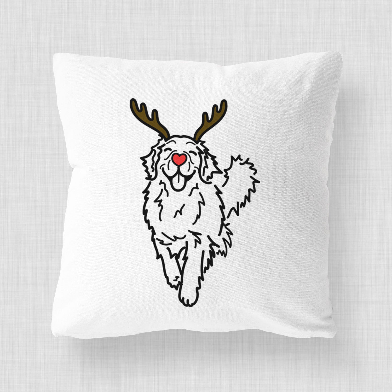 Love Always Golden Retriever - Hamlet - Throw Pillow Cover