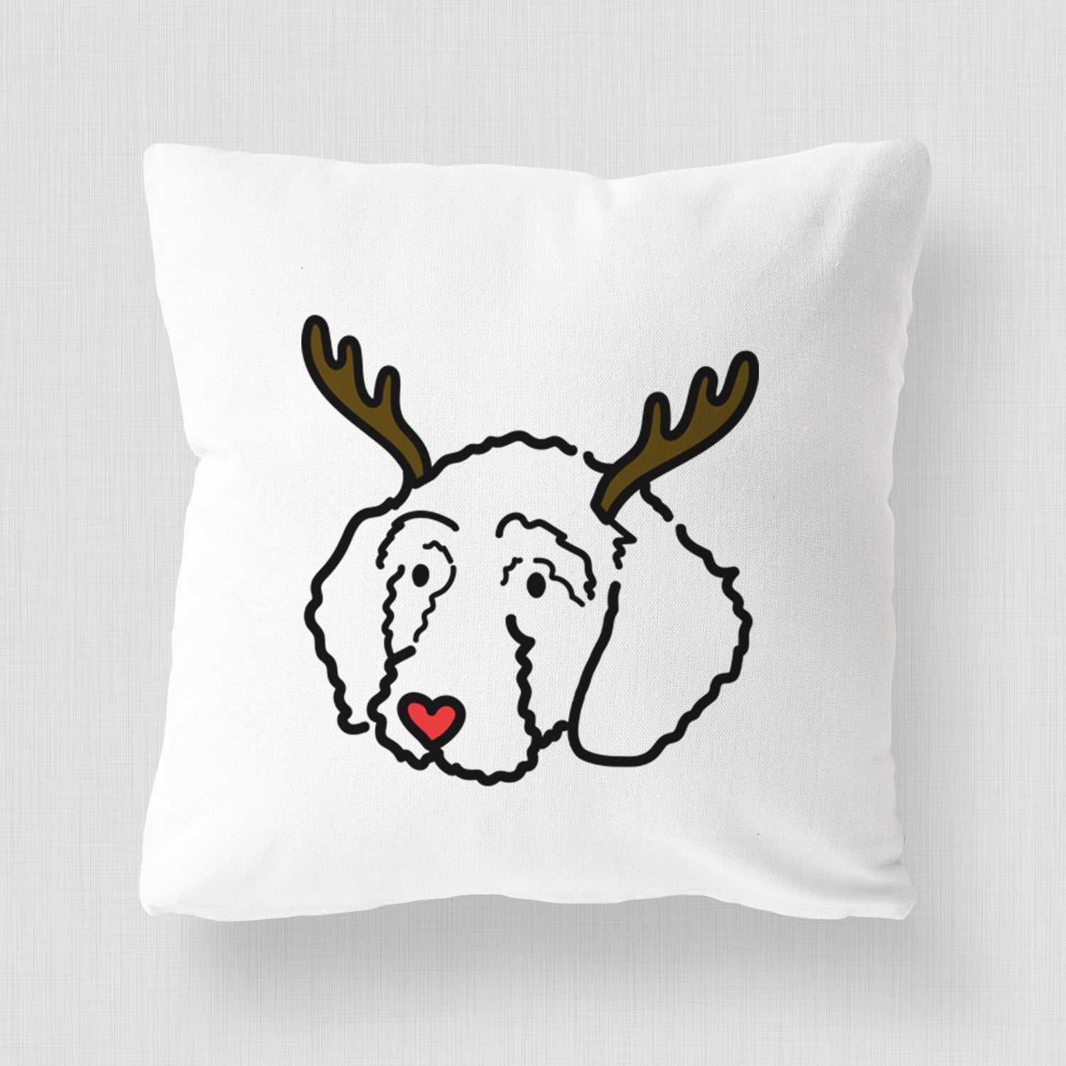 Love Always Goldendoodle - Hanna - Throw Pillow Cover