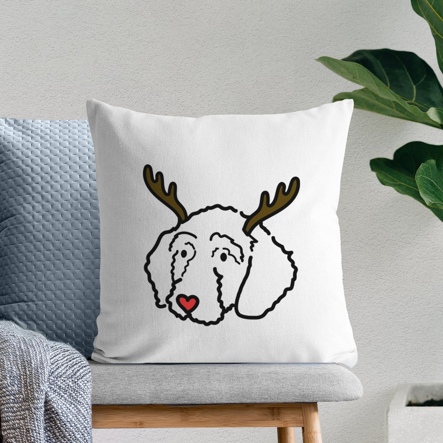 Love Always Goldendoodle - Hanna - Throw Pillow Cover