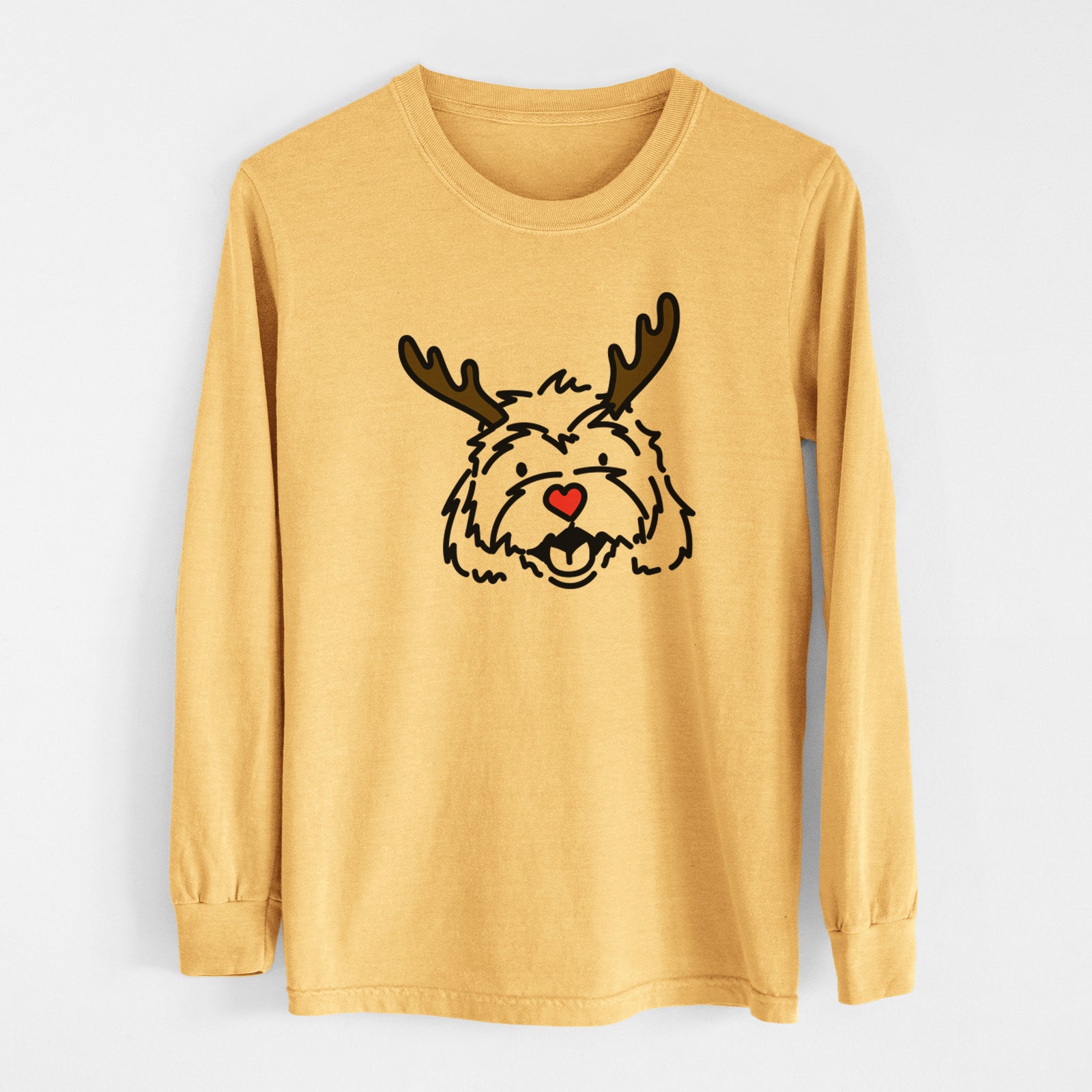 Red Nose Cavachon - Harry - Heavyweight 100% Cotton Long Sleeve