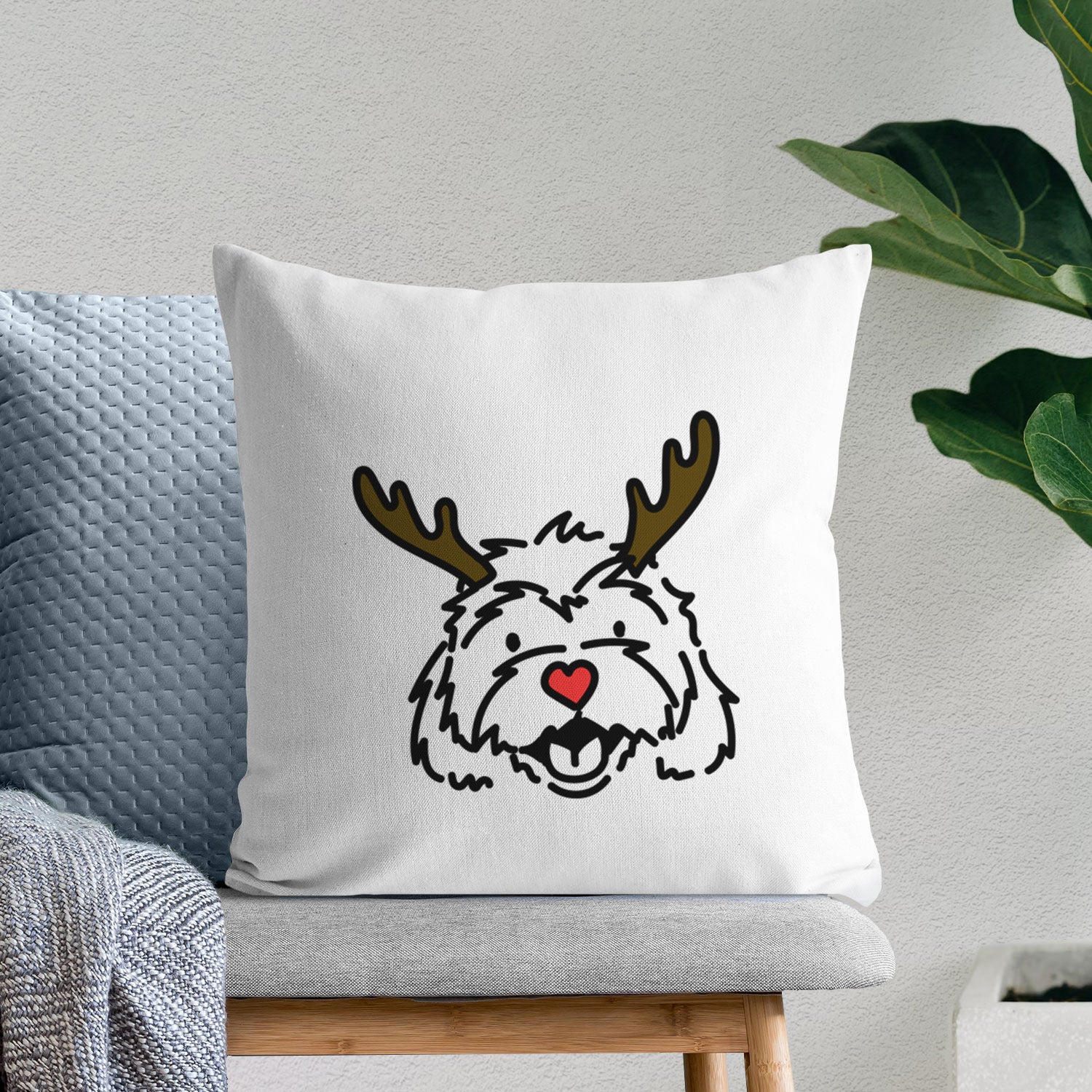 Love Always Cavachon - Harry - Throw Pillow Cover