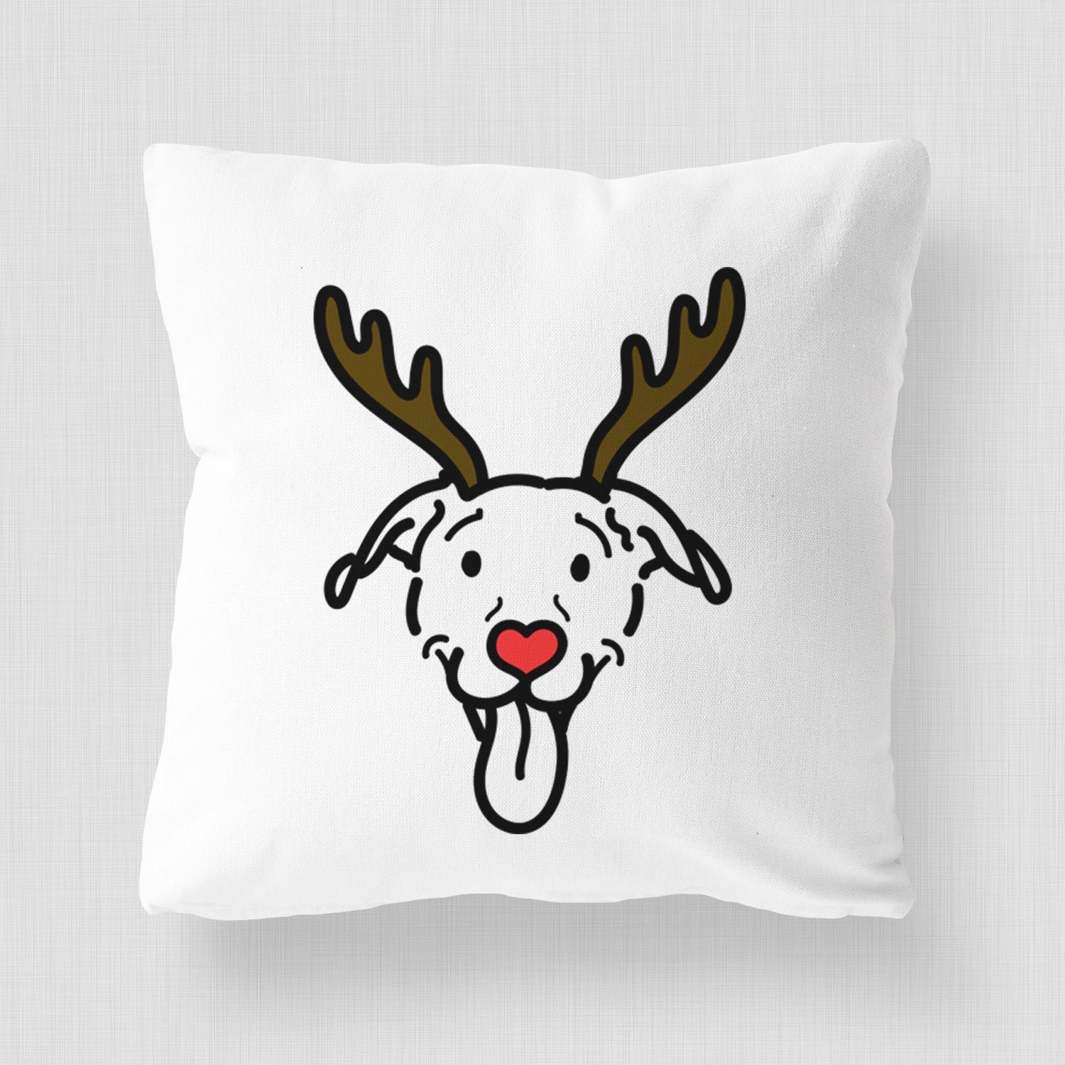 Love Always Pitbull Mix - Hemi - Throw Pillow Cover