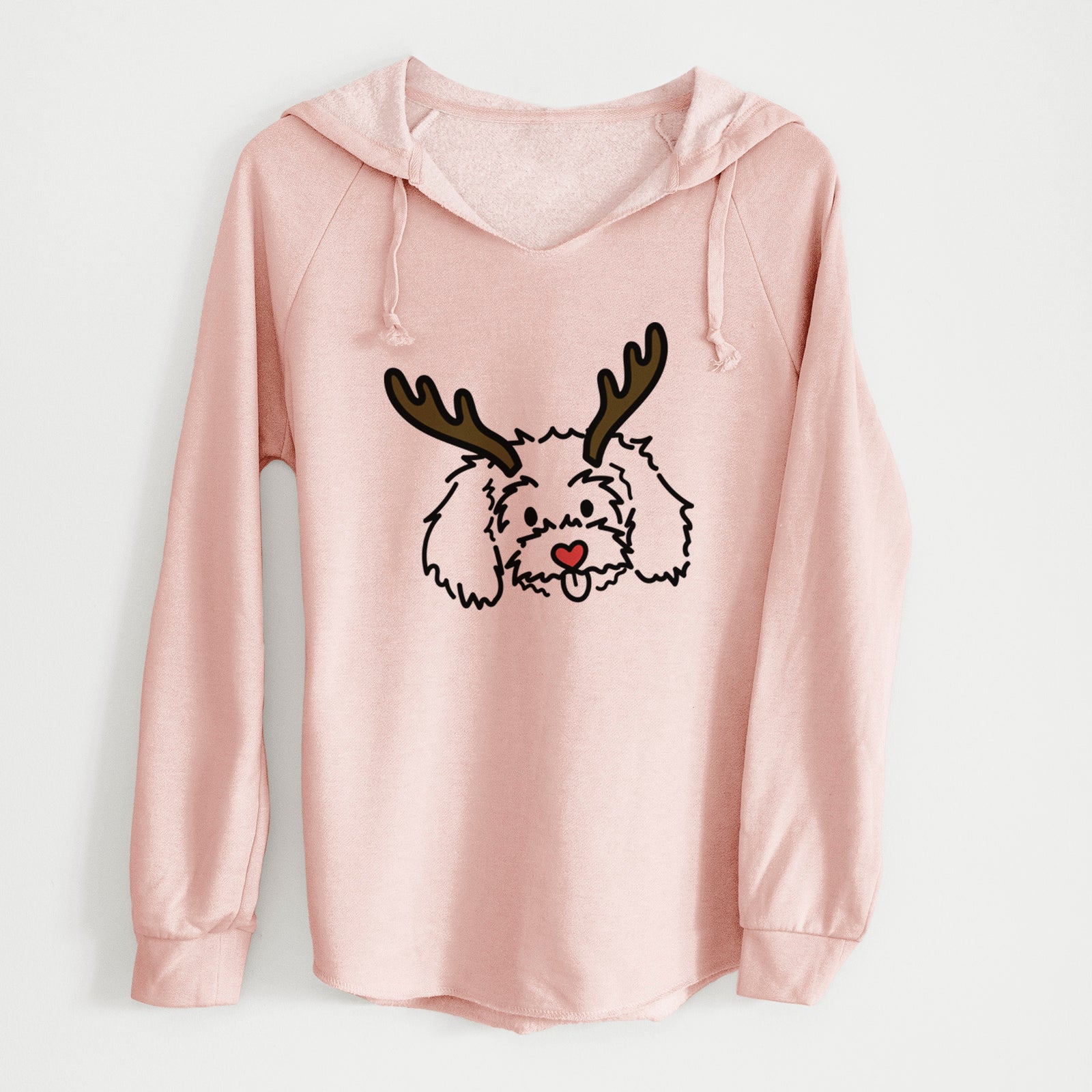 Red Nose Maltipoo - Holly - Cali Wave Hooded Sweatshirt