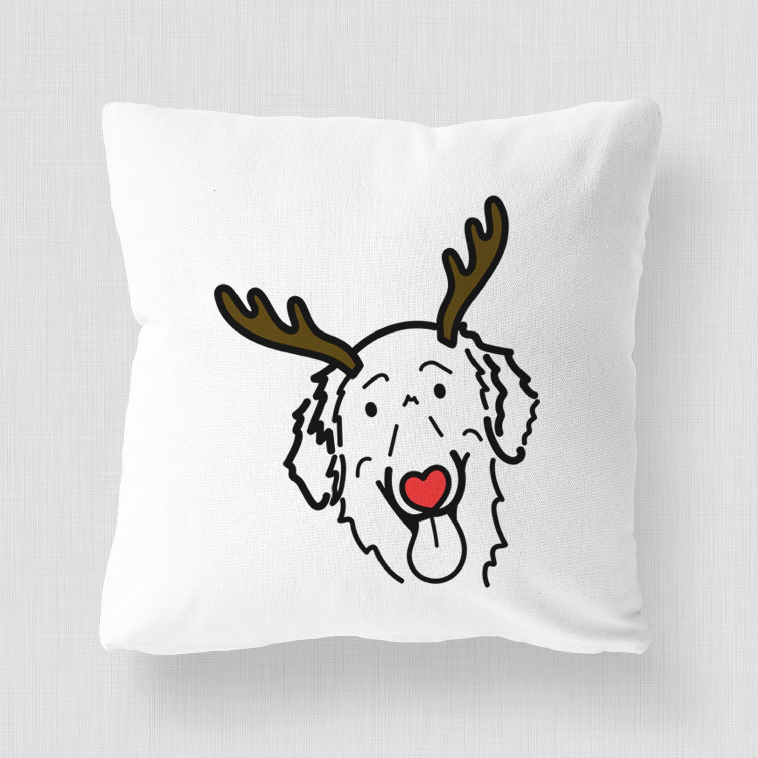 Love Always Flat-Coated Retriever - Jack - Throw Pillow Cover